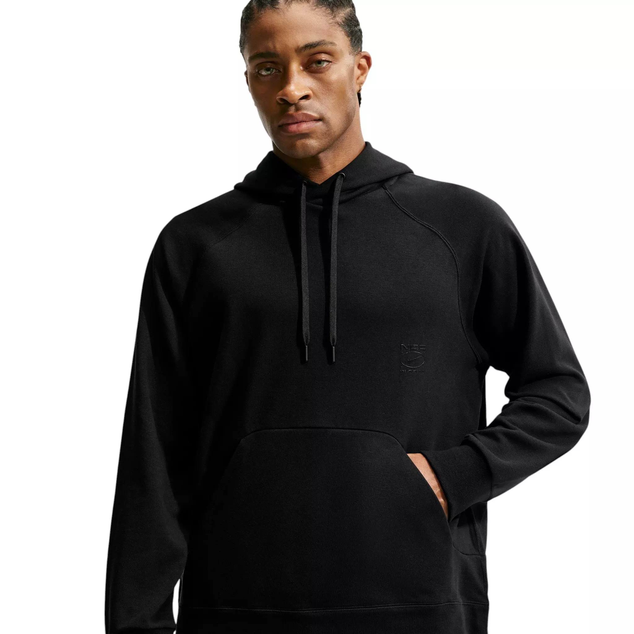 Nike Men's N.A.C. Dri-FIT Oversized Fleece Training Hoodie - BLACK