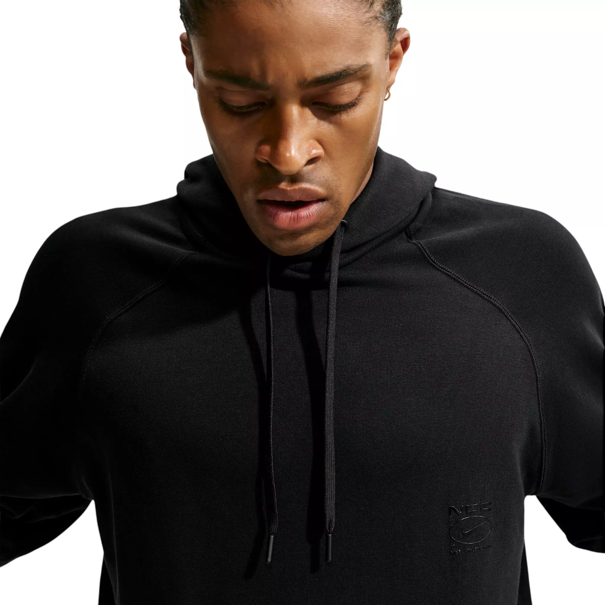 Nike Men's N.A.C. Dri-FIT Oversized Fleece Training Hoodie - BLACK