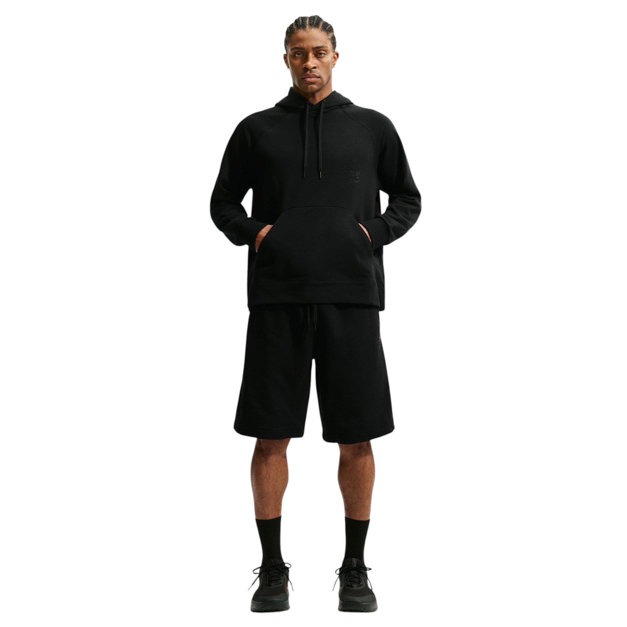 Nike Men's N.A.C. Dri-FIT Oversized Fleece Training Hoodie - BLACK Thumbnail View 4
