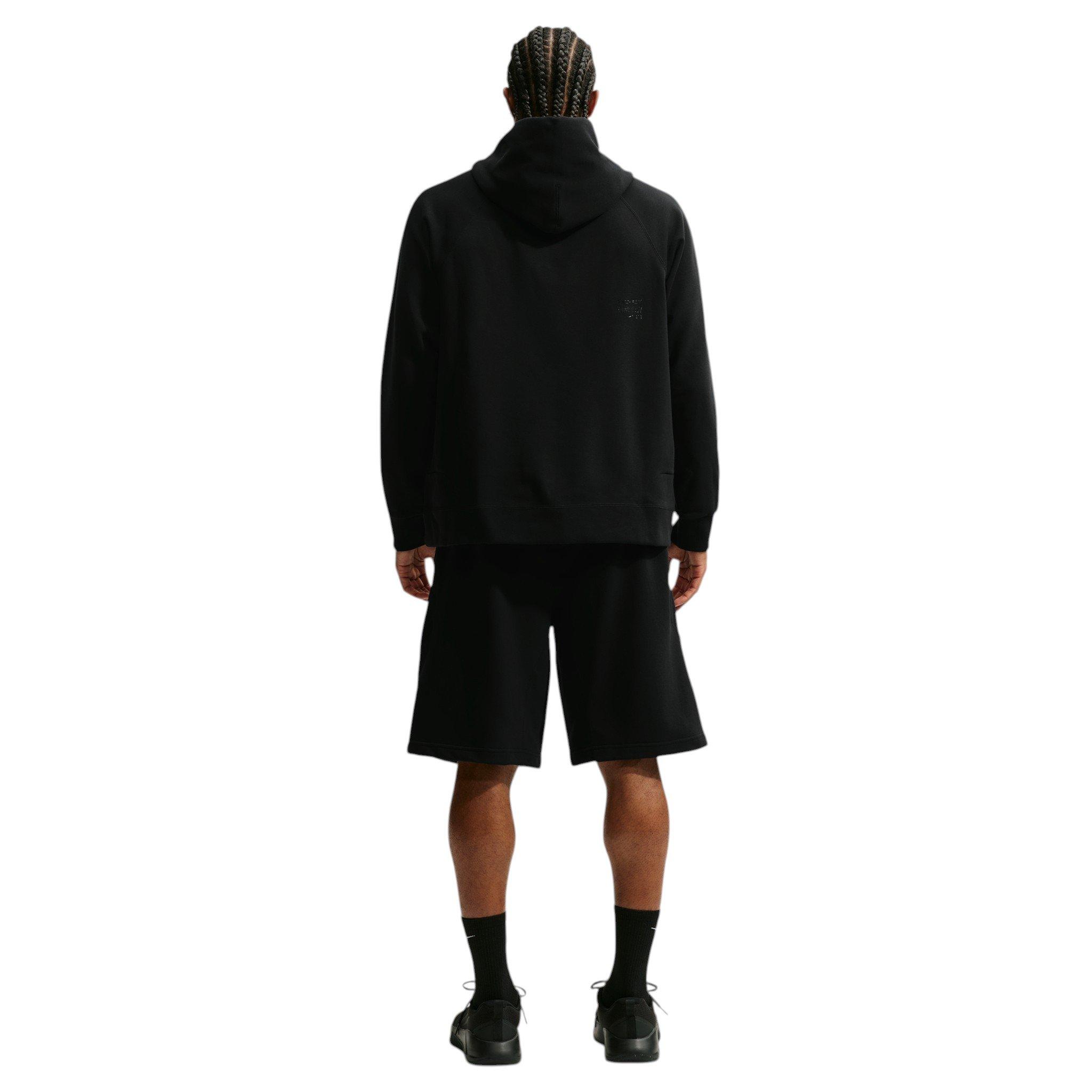 Nike Men's N.A.C. Dri-FIT Oversized Fleece Training Hoodie - BLACK Thumbnail View 5