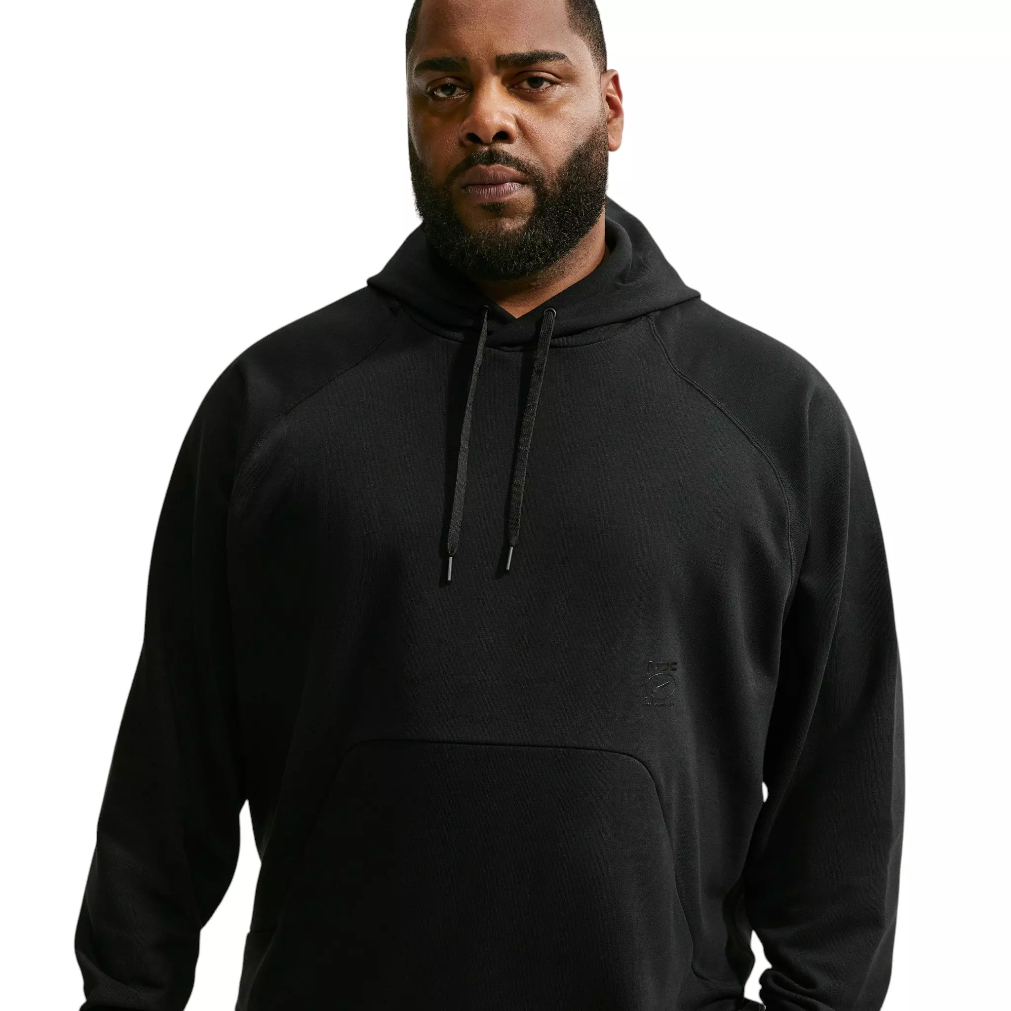Nike Men's N.A.C. Dri-FIT Oversized Fleece Training Hoodie - BLACK
