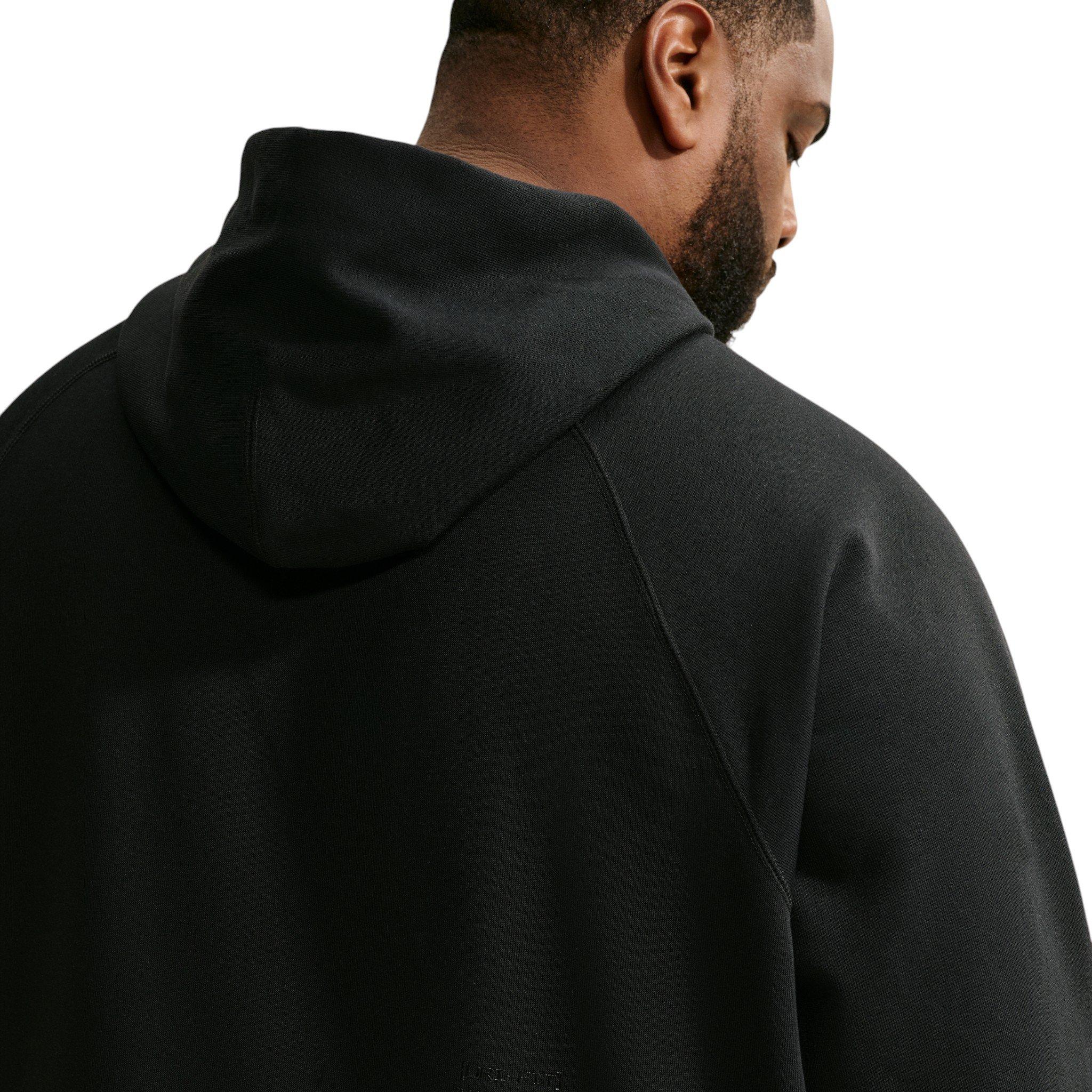 Nike Men's N.A.C. Dri-FIT Oversized Fleece Training Hoodie - BLACK Thumbnail View 7
