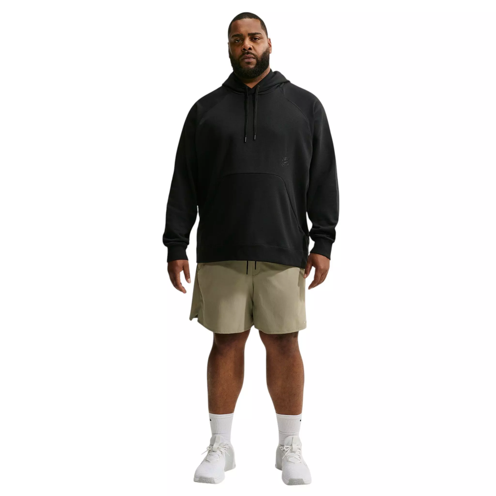 Nike Men's N.A.C. Dri-FIT Oversized Fleece Training Hoodie - BLACK