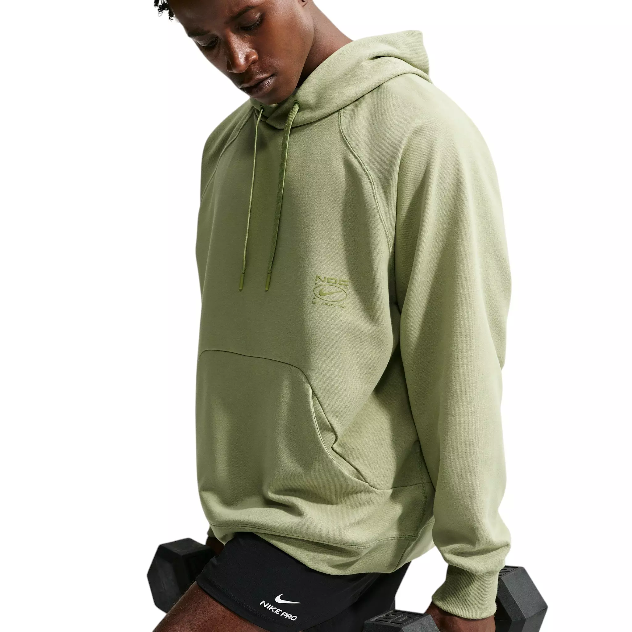 Nike Men's N.A.C. Dri-FIT Oversized Fleece Training Hoodie - BROWN