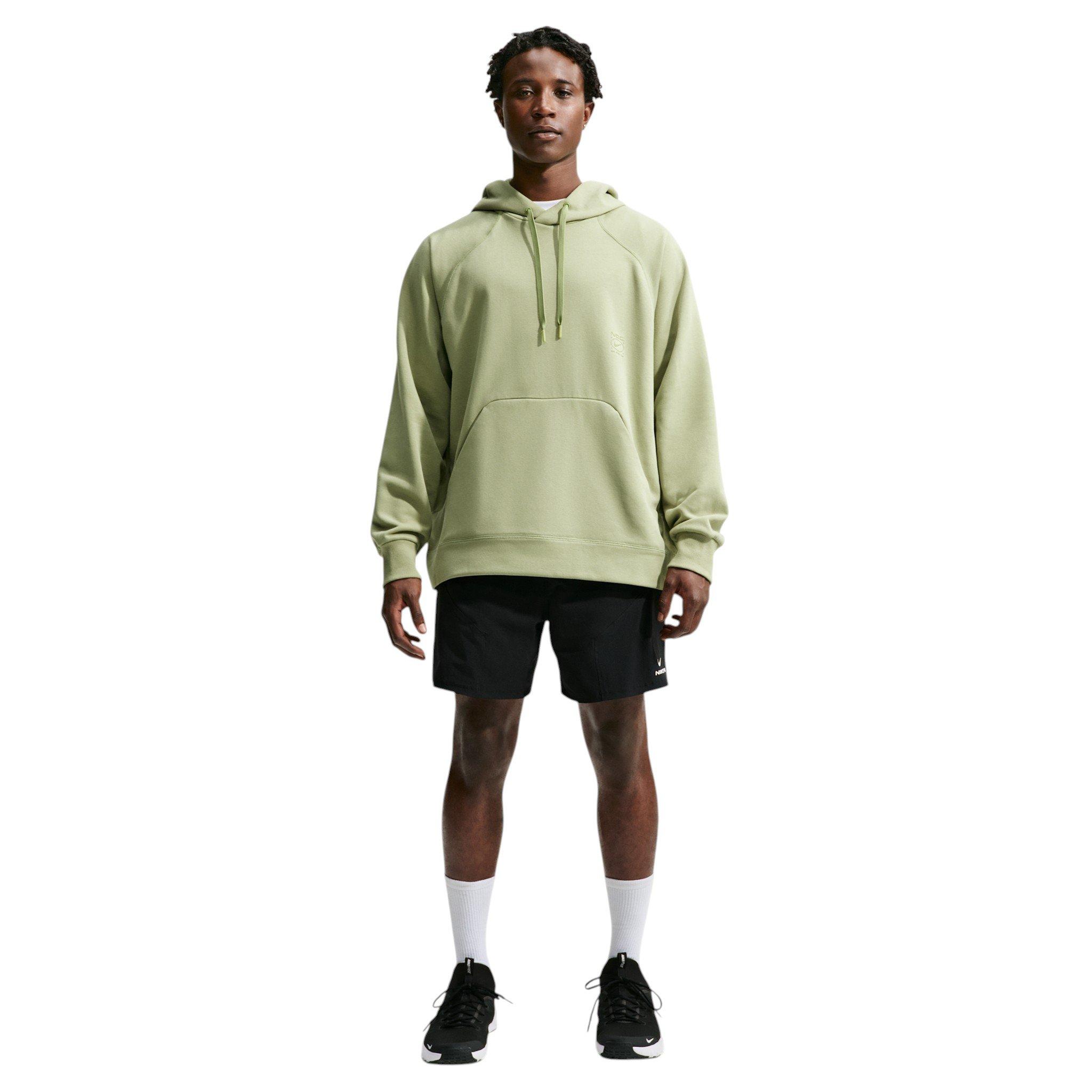 Nike Men's N.A.C. Dri-FIT Oversized Fleece Training Hoodie - BROWN