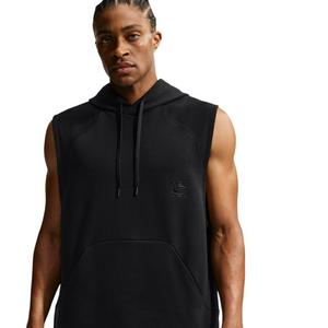 Nike Men's N.A.C. Dri-FIT Fleece Sleeveless Training Hoodie - BLACK