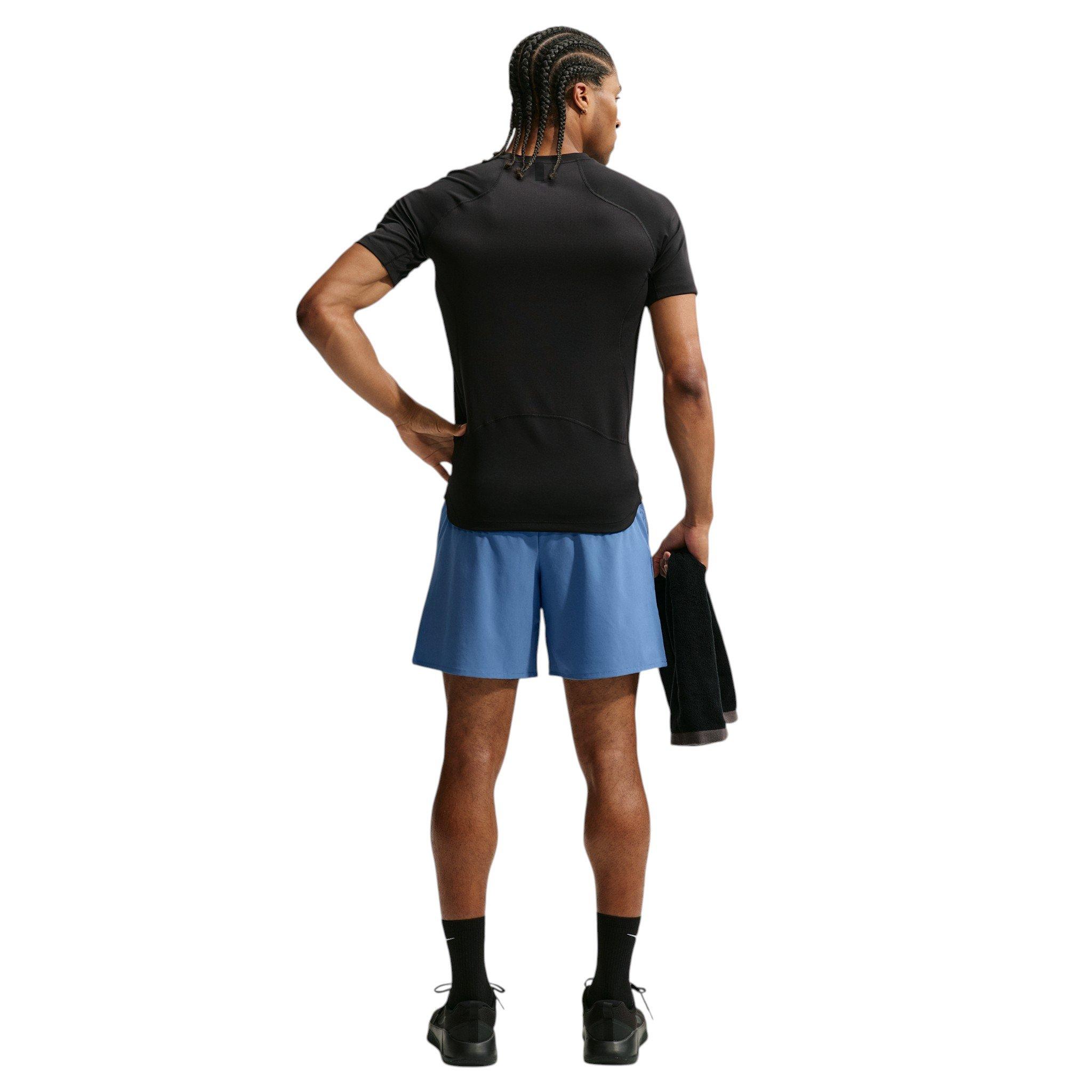 Nike Men's Unlimited Dri-FIT 7" Unlined Versatile Shorts - Indigo Storm/Black/Indigo Storm - INDIGO/BLACK/INDIGO Thumbnail View 5