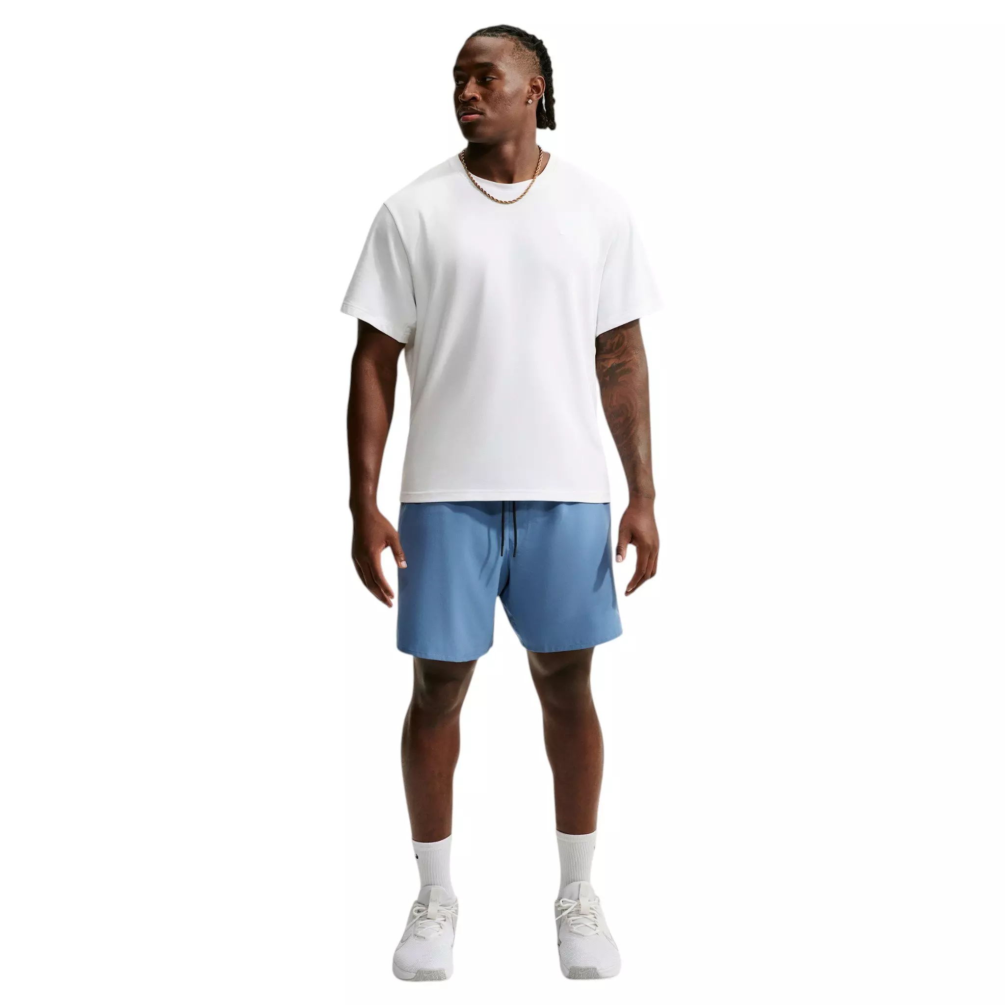 Nike Men's Unlimited Dri-FIT 7" Unlined Versatile Shorts - Indigo Storm/Black/Indigo Storm - INDIGO/BLACK/INDIGO