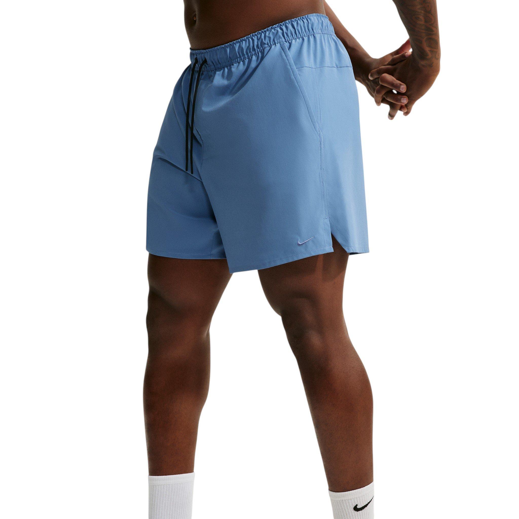 Nike Men's Unlimited Dri-FIT 7" Unlined Versatile Shorts - Indigo Storm/Black/Indigo Storm - INDIGO/BLACK/INDIGO Thumbnail View 7