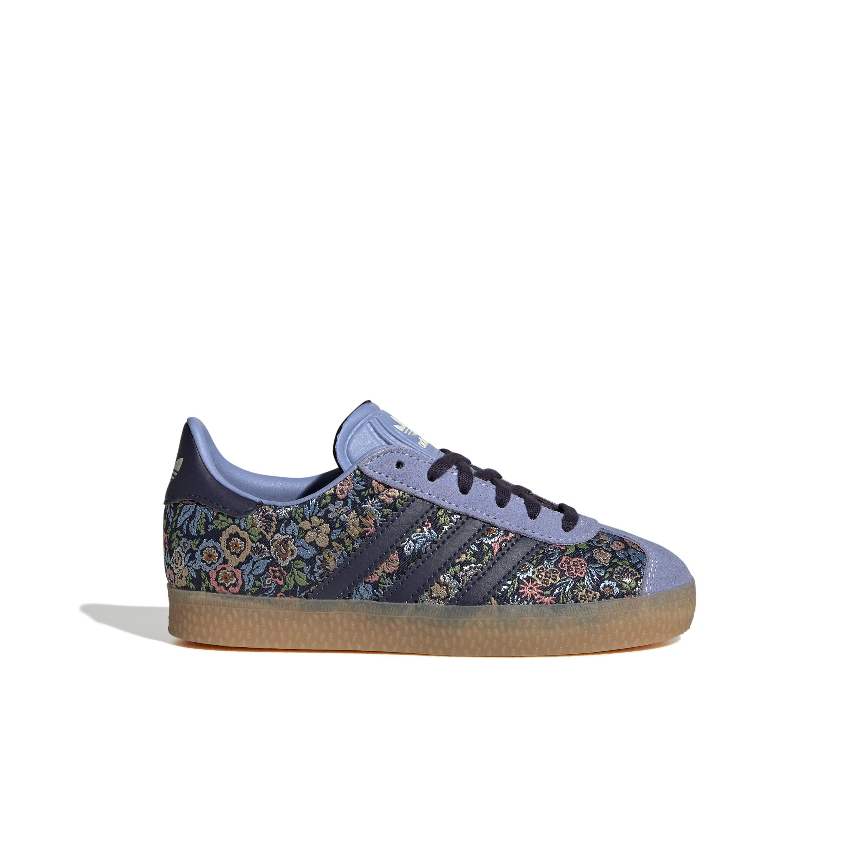 adidas Originals Gazelle Comfort Closure "Focus Blue/Solar Orange/Core Black" Infant Girls' Shoe - BLUE/ORANGE/BLACK