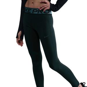 Nike Big Girls' Pro Dri-FIT Leggings with Shine Accents -Seaweed Green