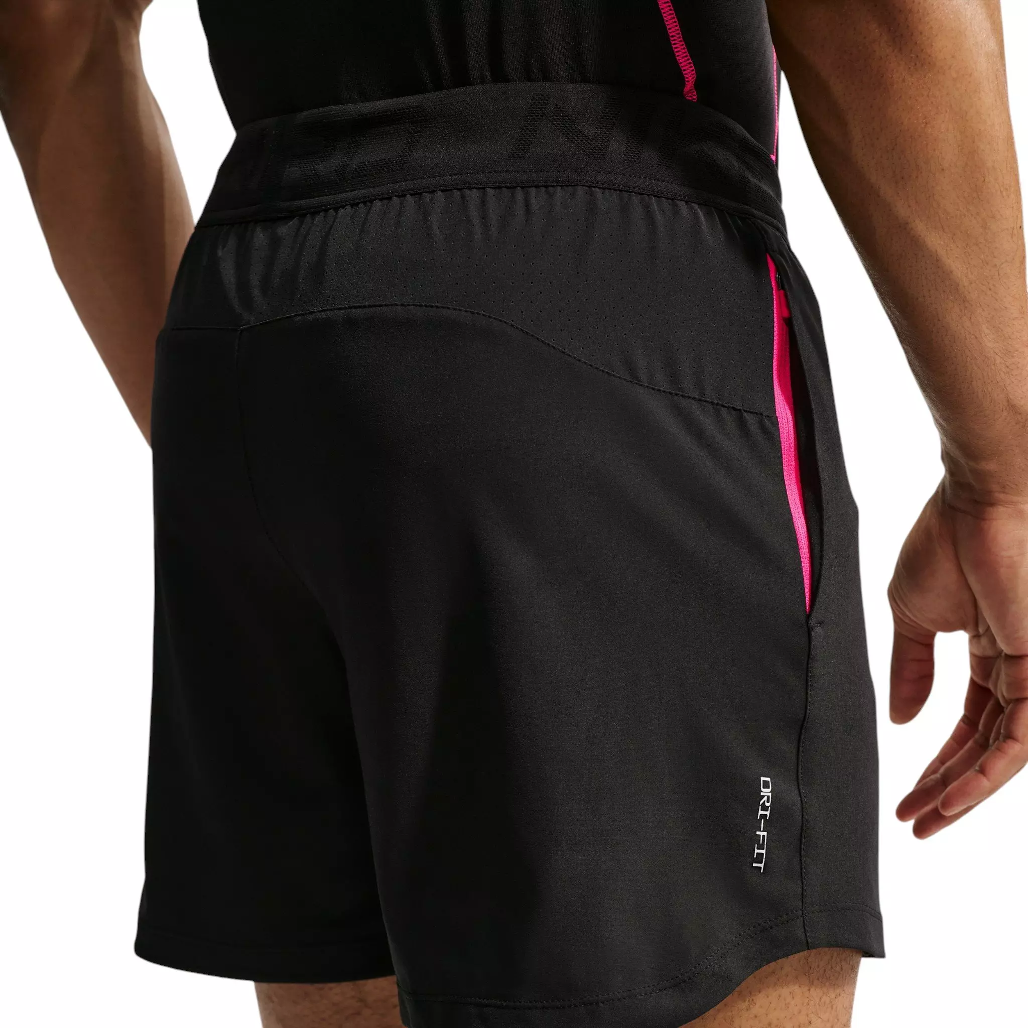 Nike Men's Pro Training Dri-FIT 6" Shorts - Black/Hyper Pink - BLACK/PINK