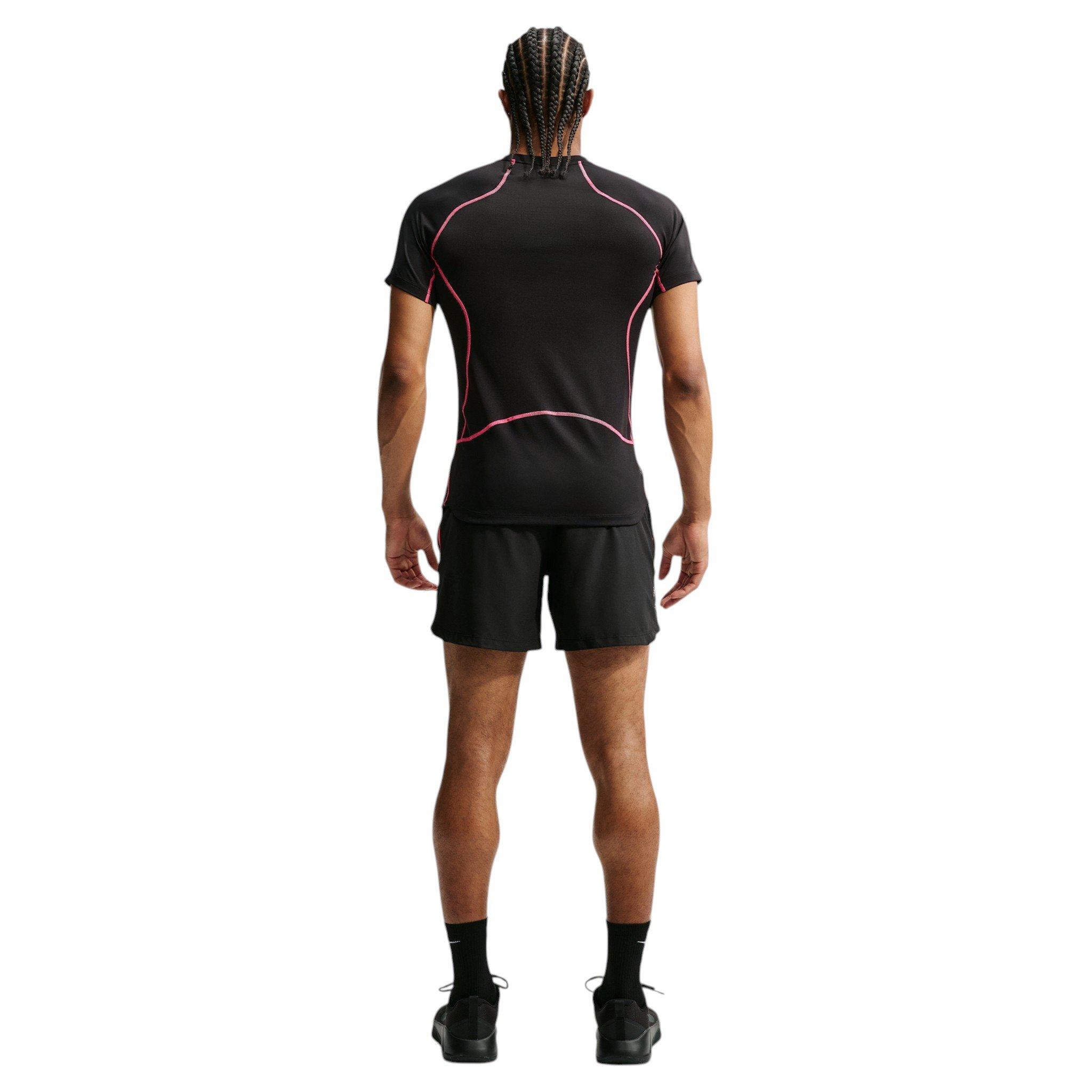Nike Men's Pro Training Dri-FIT 6" Shorts - Black/Hyper Pink - BLACK/PINK Thumbnail View 5