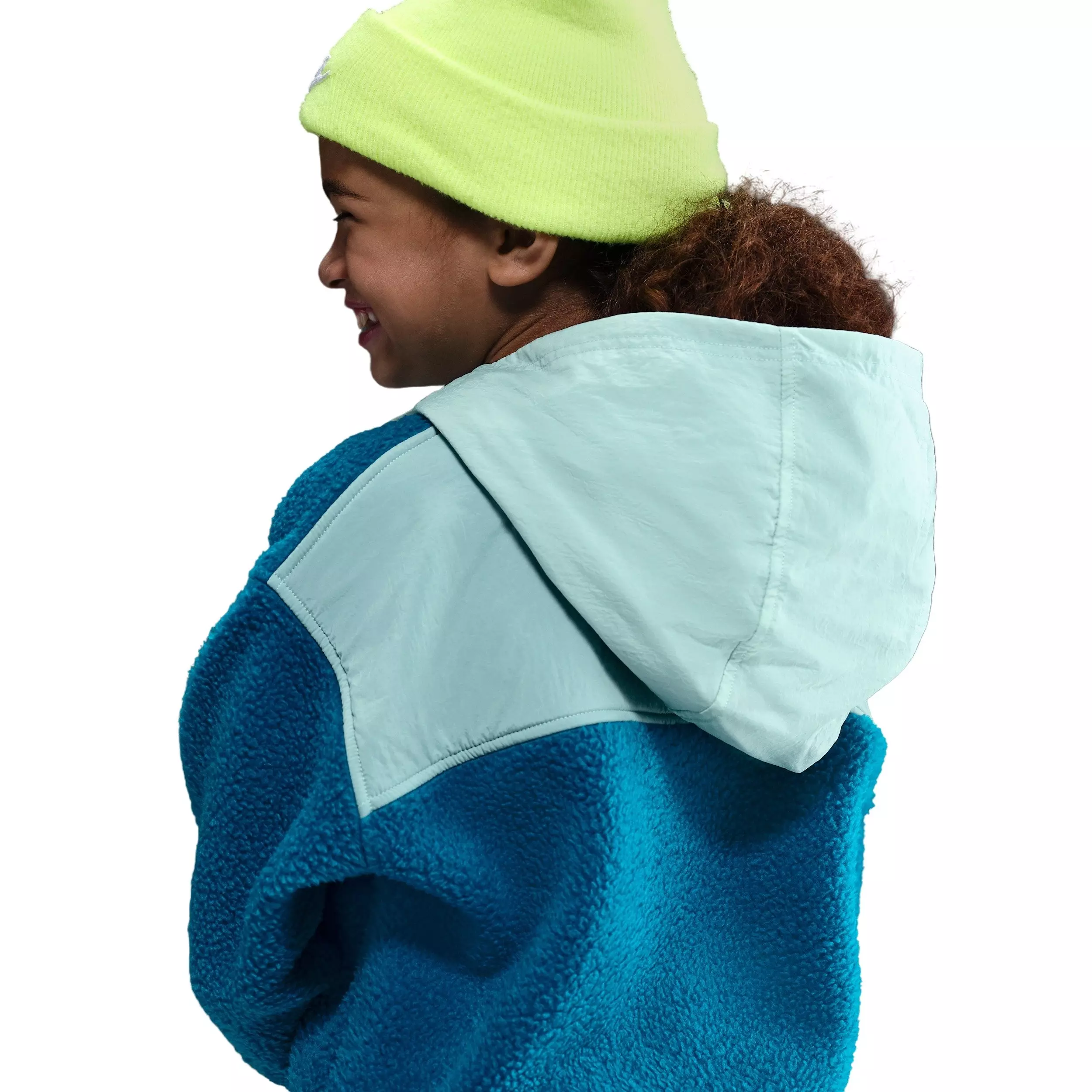 Nike Big Kids' Sportswear Club Fleece Loose 1/4-Zip Hoodie - Blue - BLUE