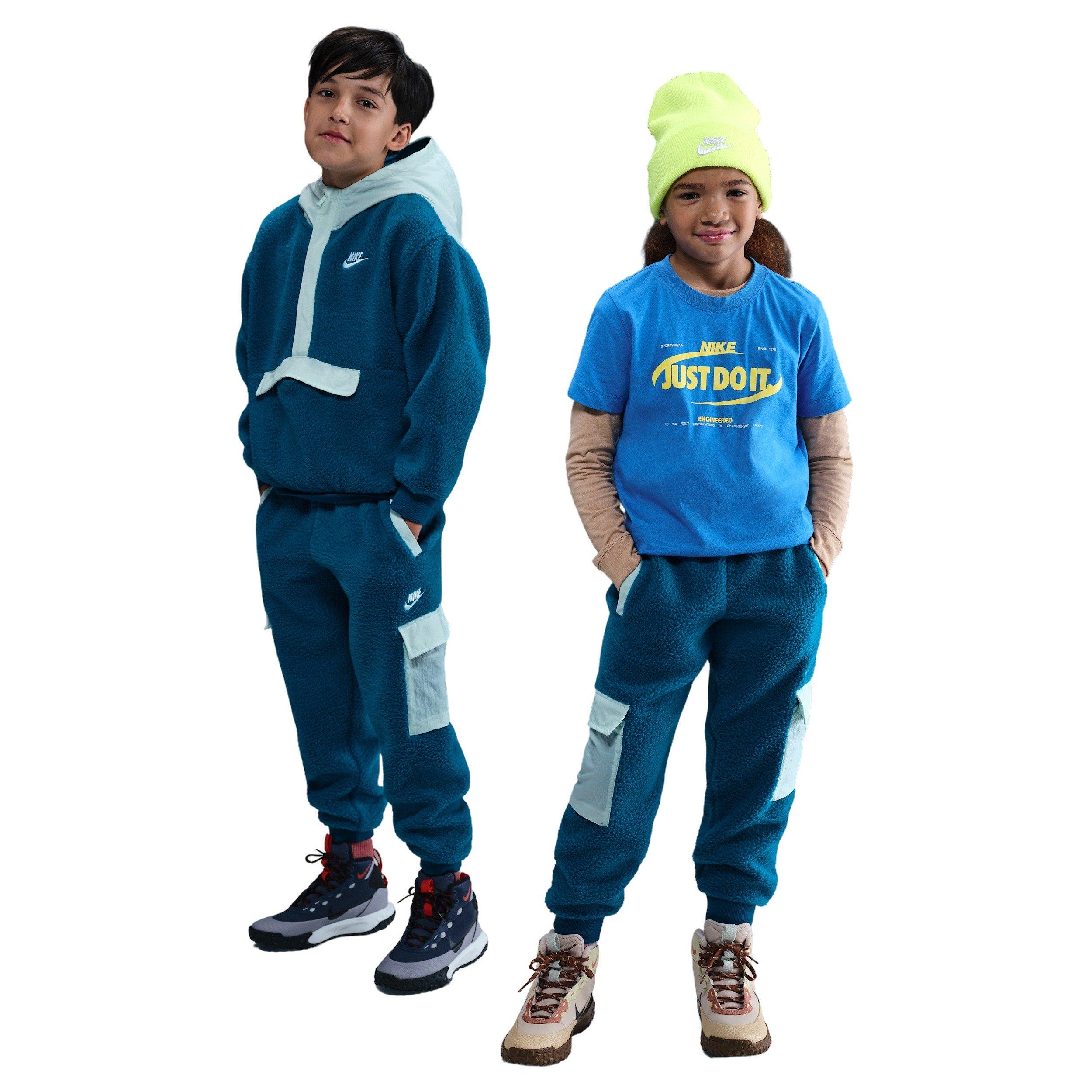Nike Sportswear Club Fleece Big Kids' Blue Cargo Pants