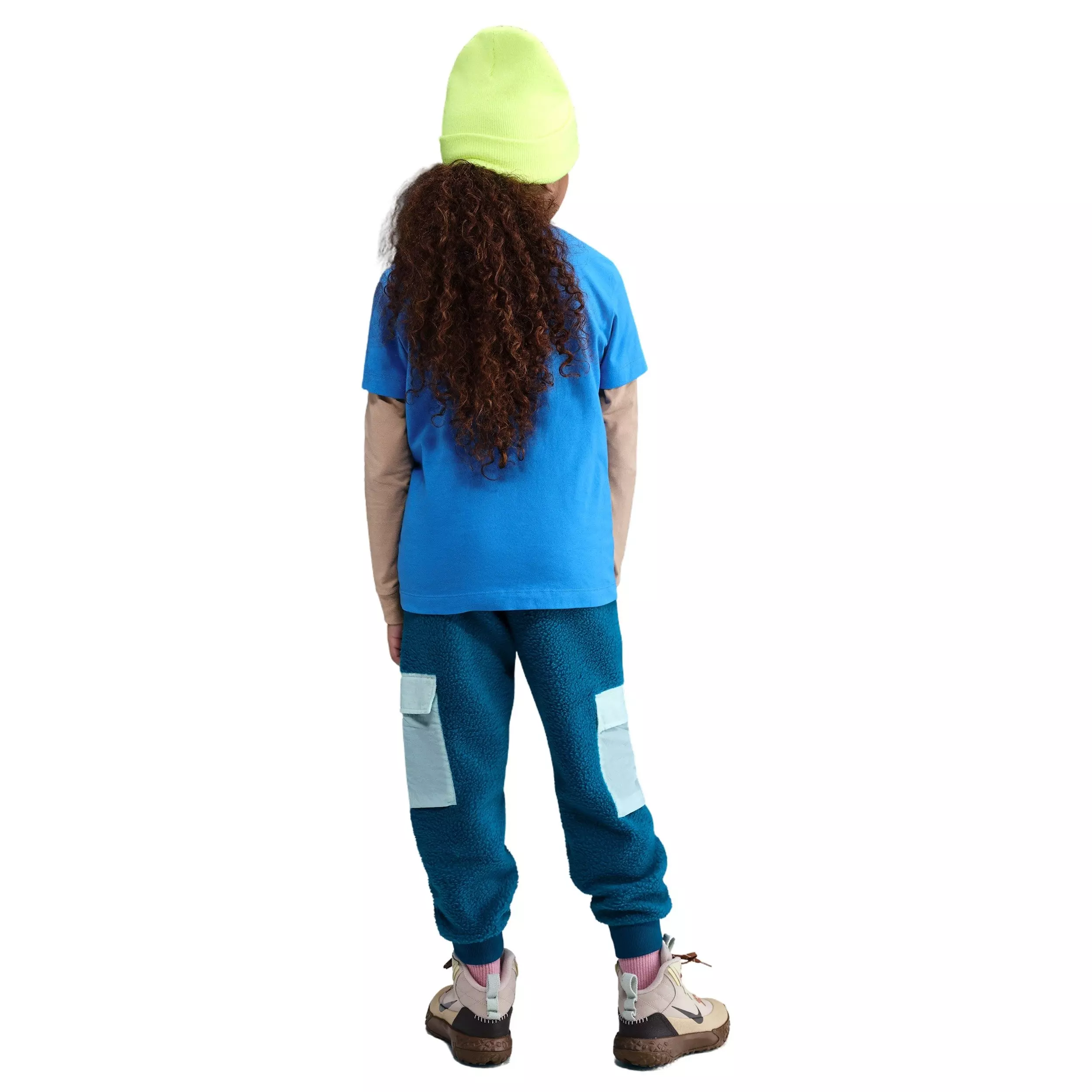 Nike Big Kids' Sportswear Club Fleece Cargo Pants - Blue - BLUE