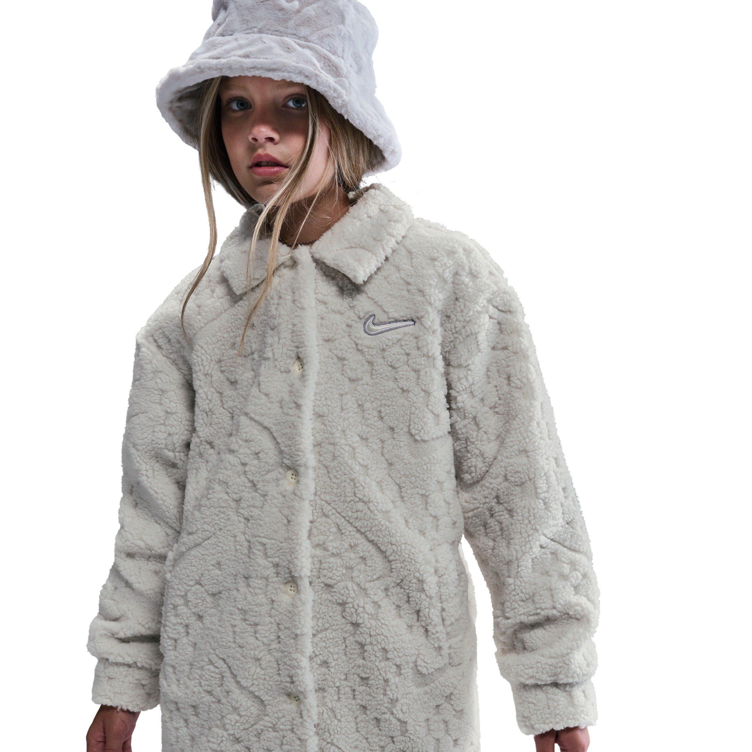 Nike Big Girls' Sportswear Cozy Deluxe Jacket - Pearl