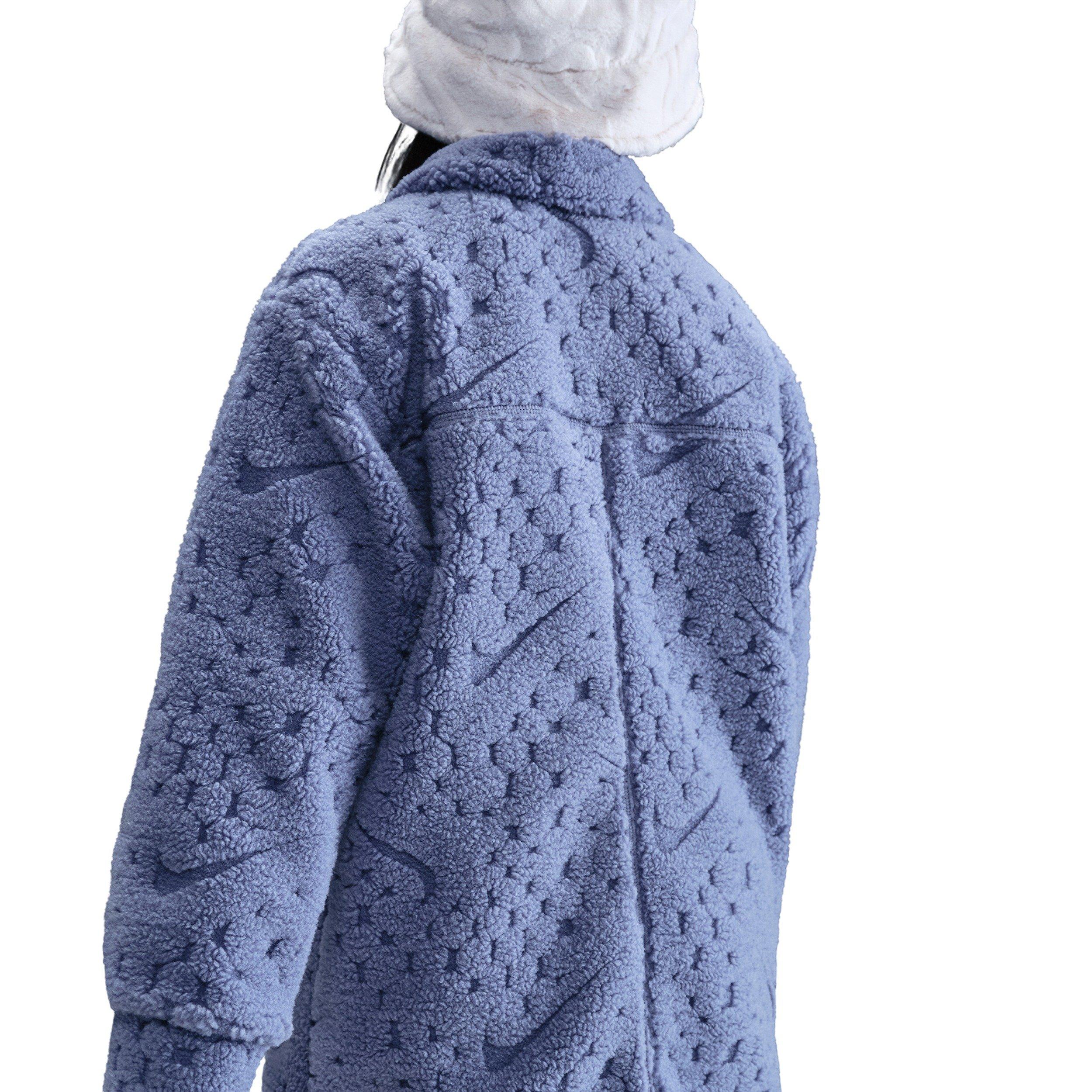 Nike Big Girls' Sportswear Cozy Deluxe Jacket  - Indigo - INDIGO Thumbnail View 2