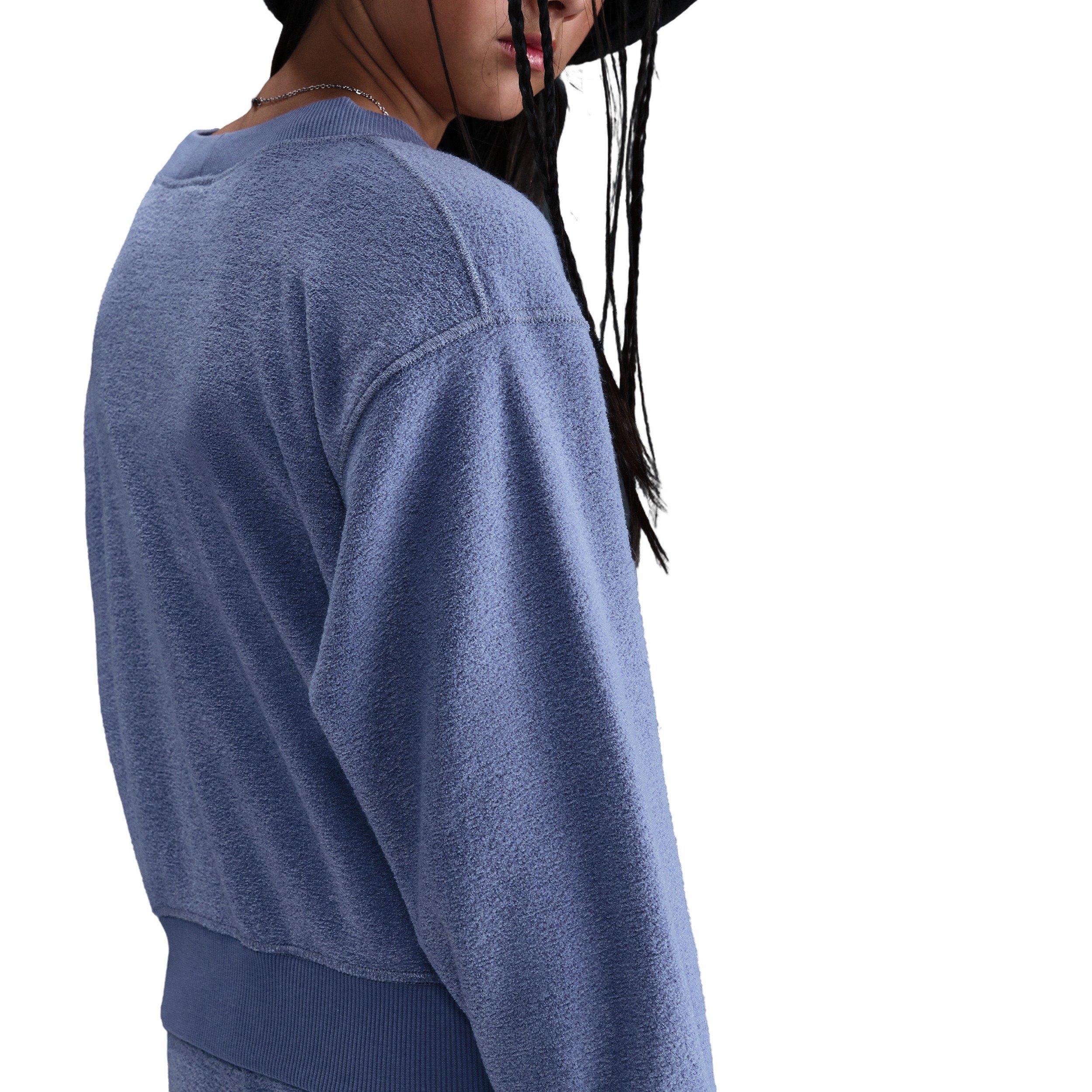 Nike Big Girls' Sportswear Long-Sleeve Fleece Cozy Top - Indigo - INDIGO Thumbnail View 2