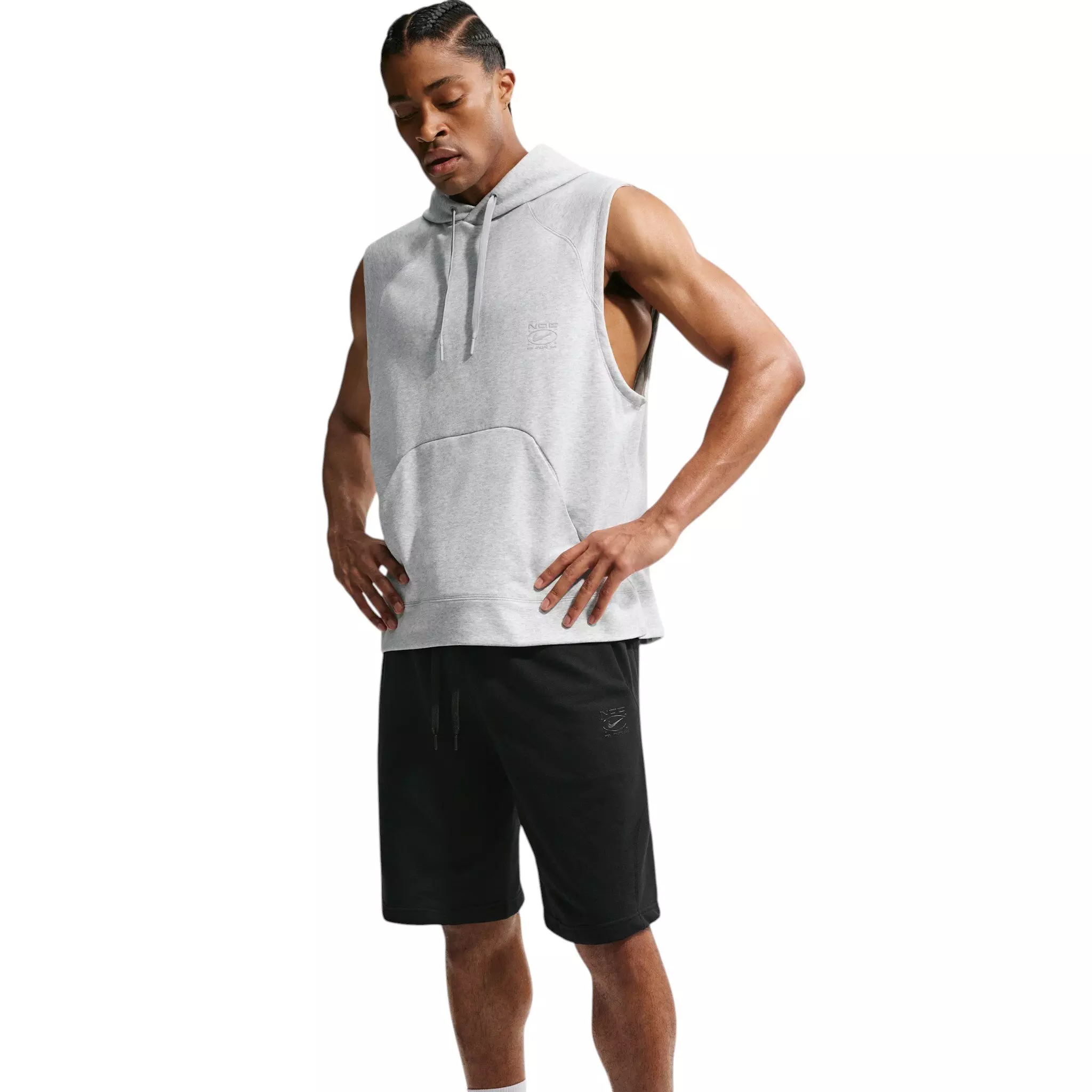 Nike Men's N.A.C. Dri-FIT Fleece Training Shorts - BLACK