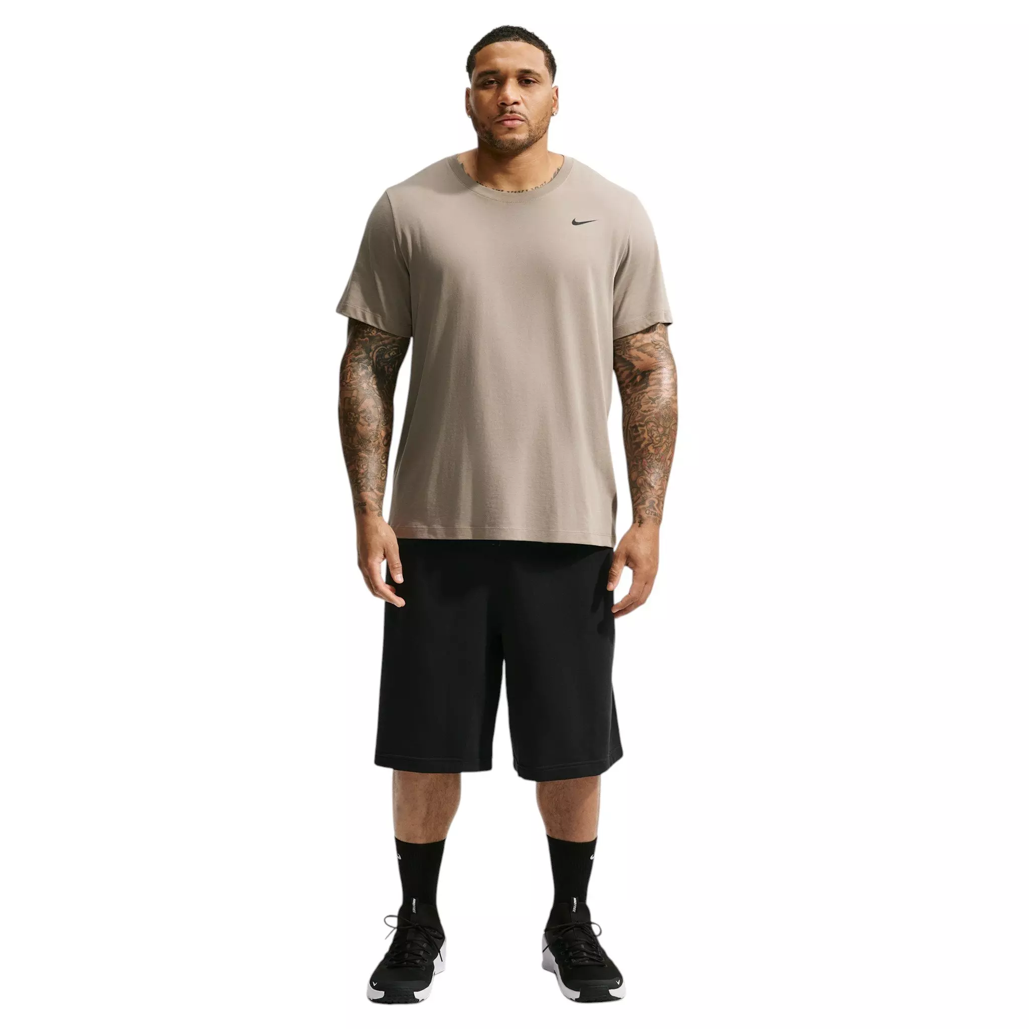 Nike Men's N.A.C. Dri-FIT Fleece Training Shorts - BLACK