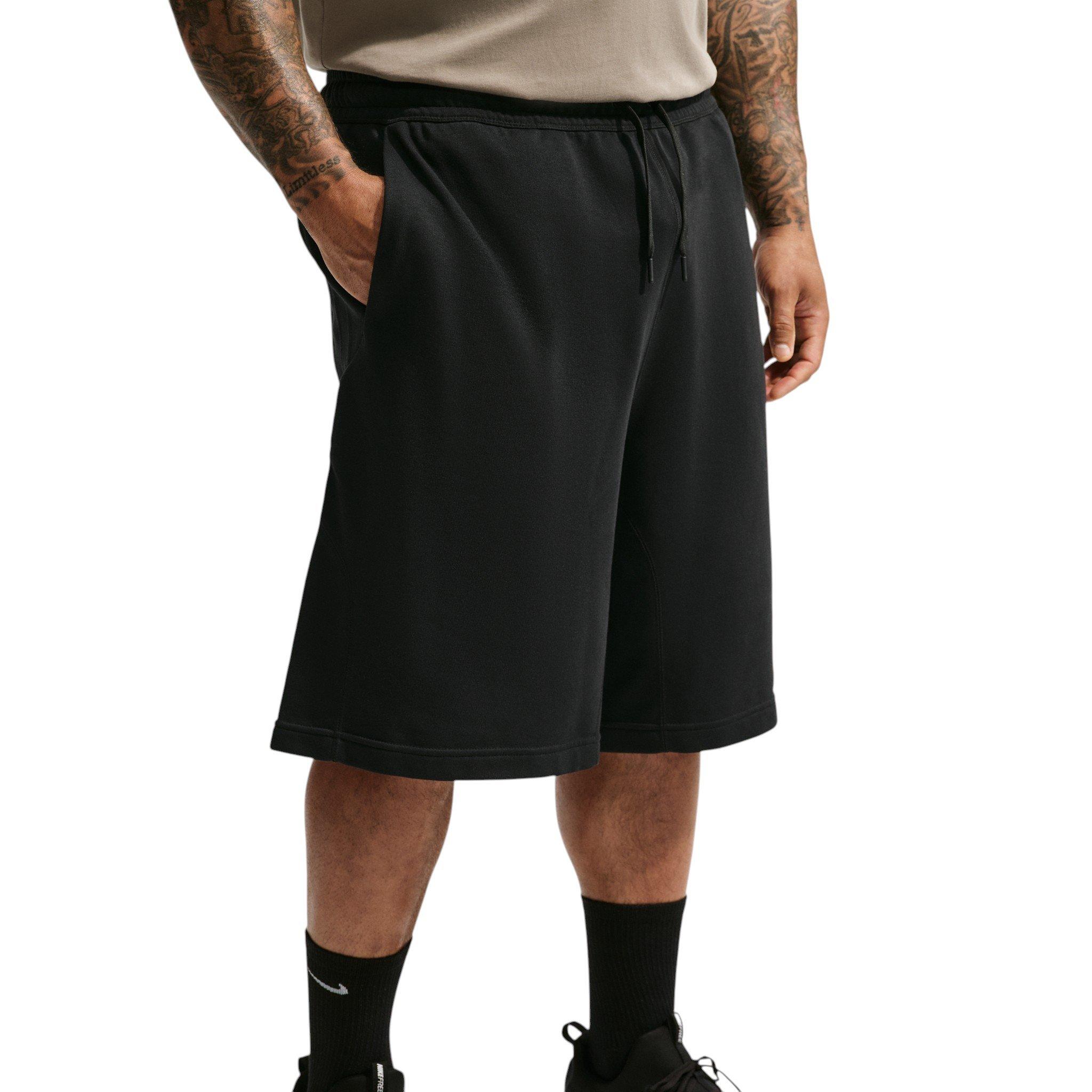 Nike Men's N.A.C. Dri-FIT Fleece Training Shorts - BLACK
