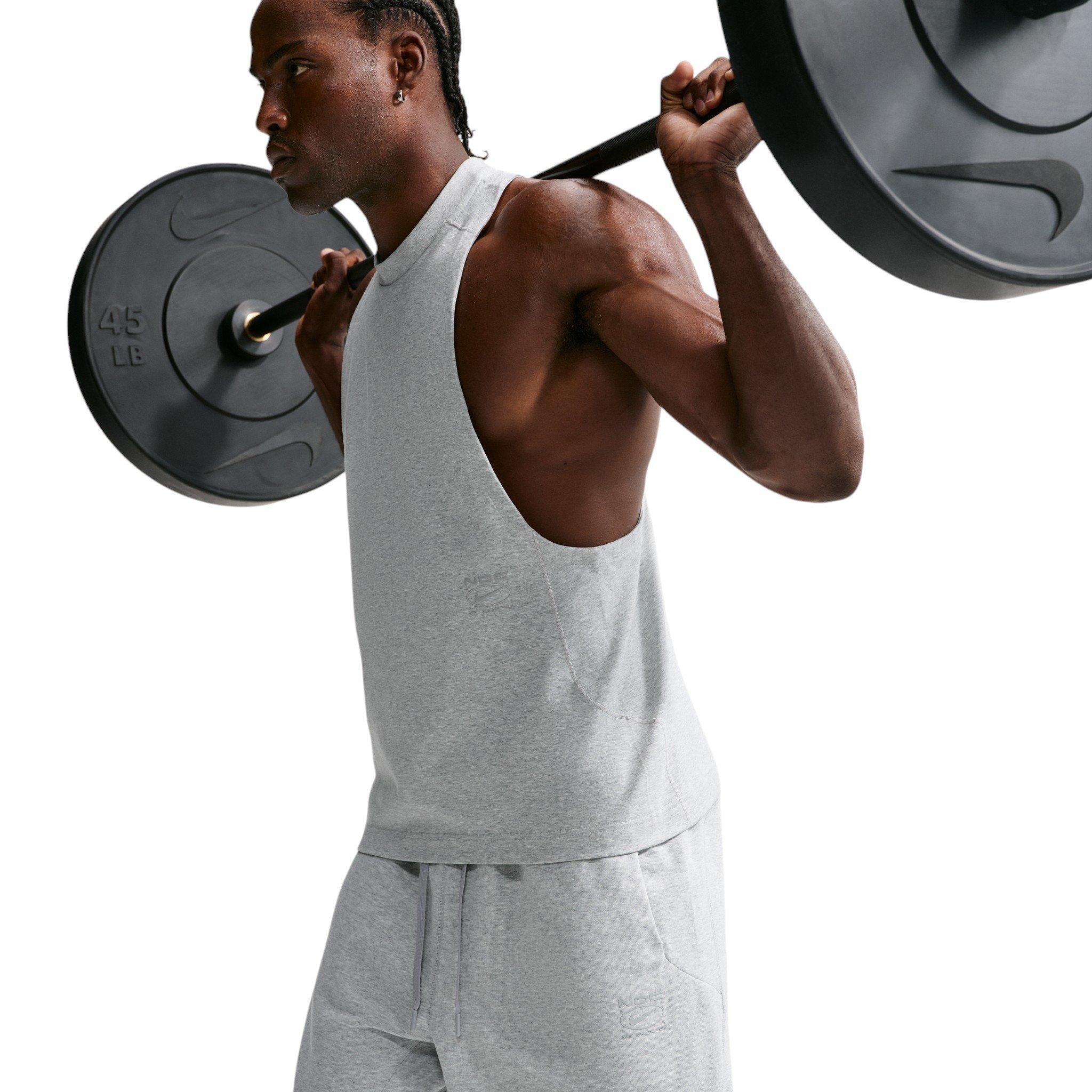 Nike Men's N.A.C. Dri-FIT Fleece Training Shorts - GREY