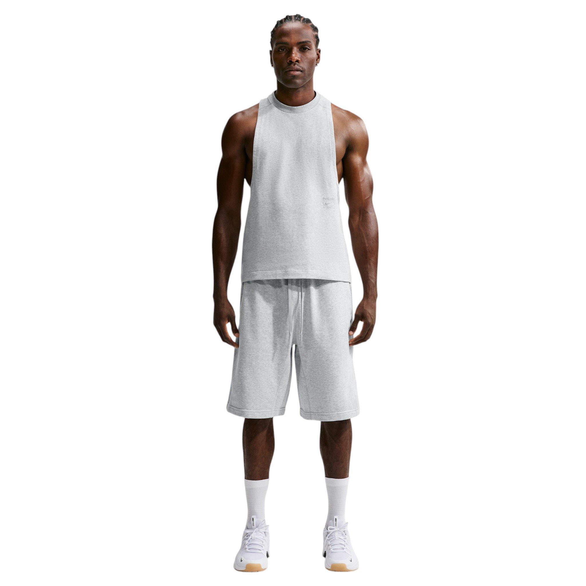 Nike Men's N.A.C. Dri-FIT Fleece Training Shorts - GREY