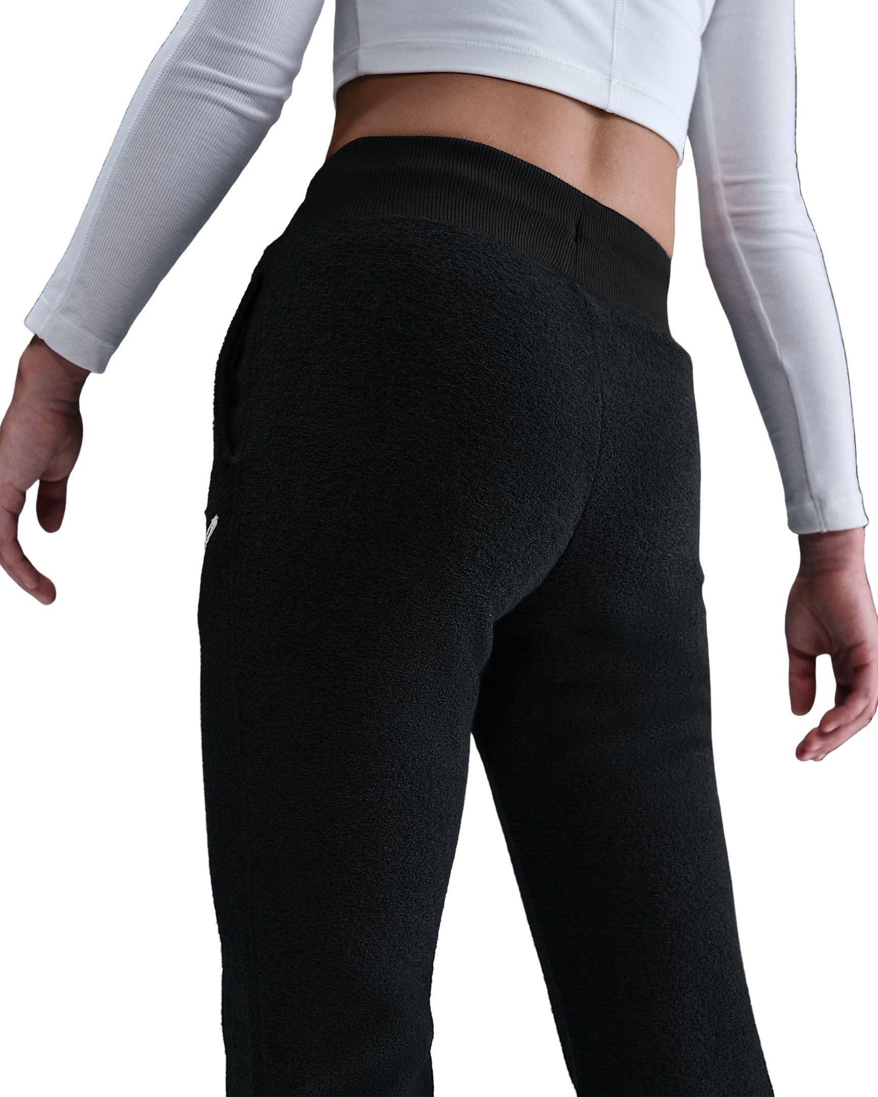 Nike Big Girls' Sportswear Cozy Fleece Pants - Black - BLACK Thumbnail View 2