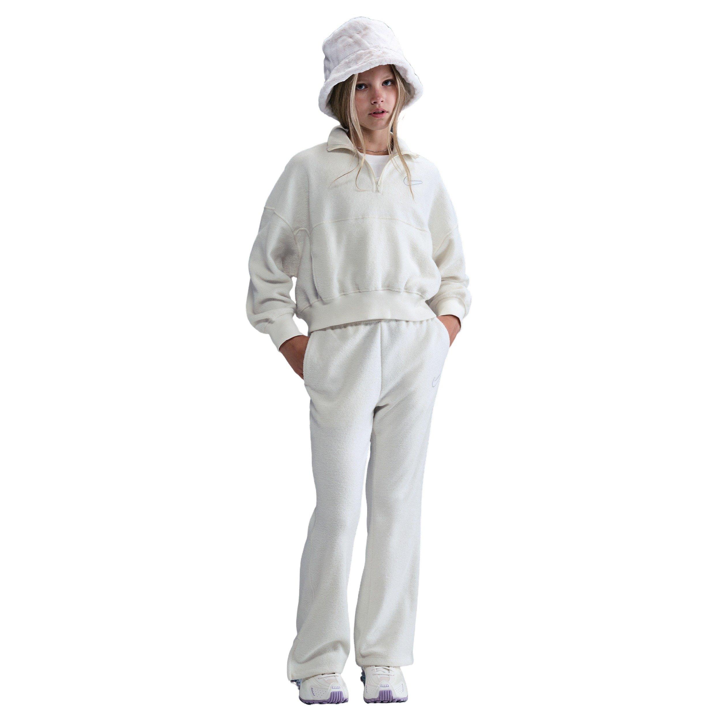 Nike Big Girls' Sportswear Cozy Fleece Pants - Pearl - PEARL Thumbnail View 1