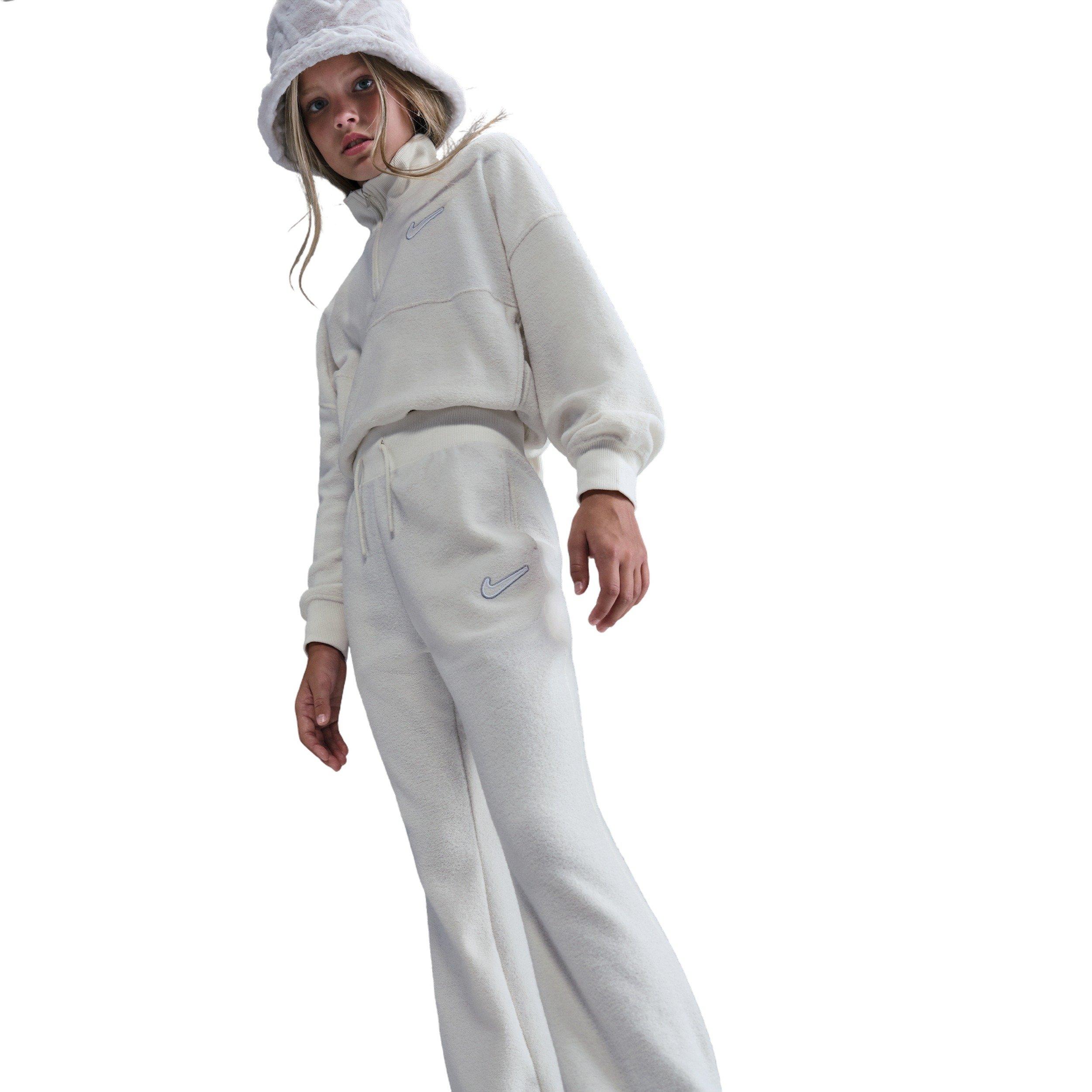Nike Big Girls' Sportswear Cozy Fleece Pants - Pearl - PEARL Thumbnail View 3