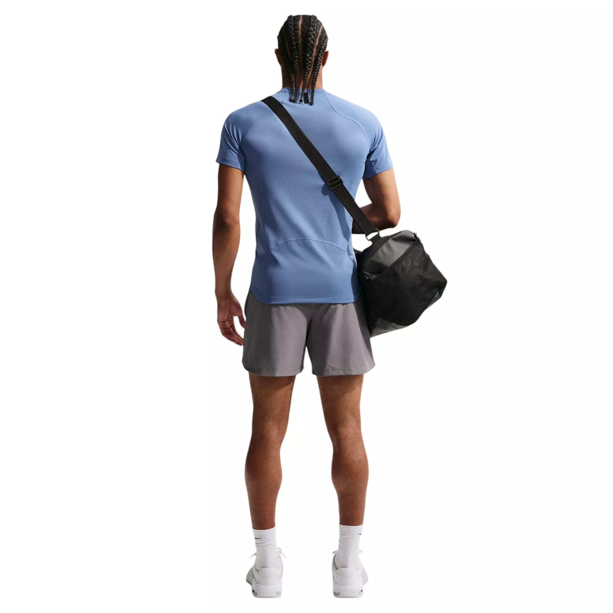Nike Men's Pro Training Dri-FIT Short-Sleeve Top - Indigo Storm/Black - INDIGO/BLACK