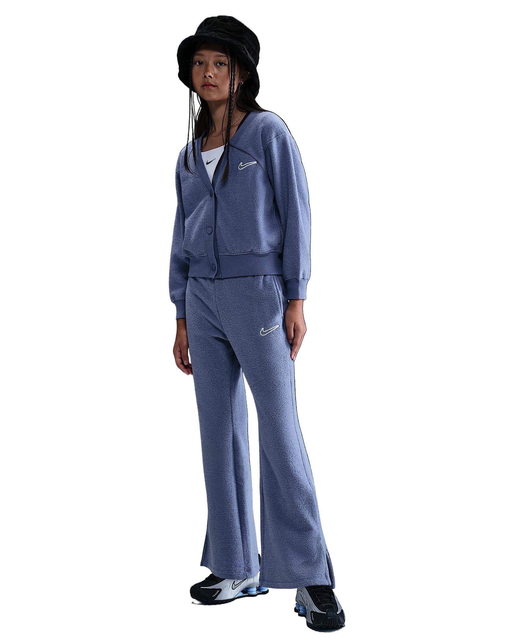 Nike Sportswear Cozy Fleece Big Girls' Blue Pants