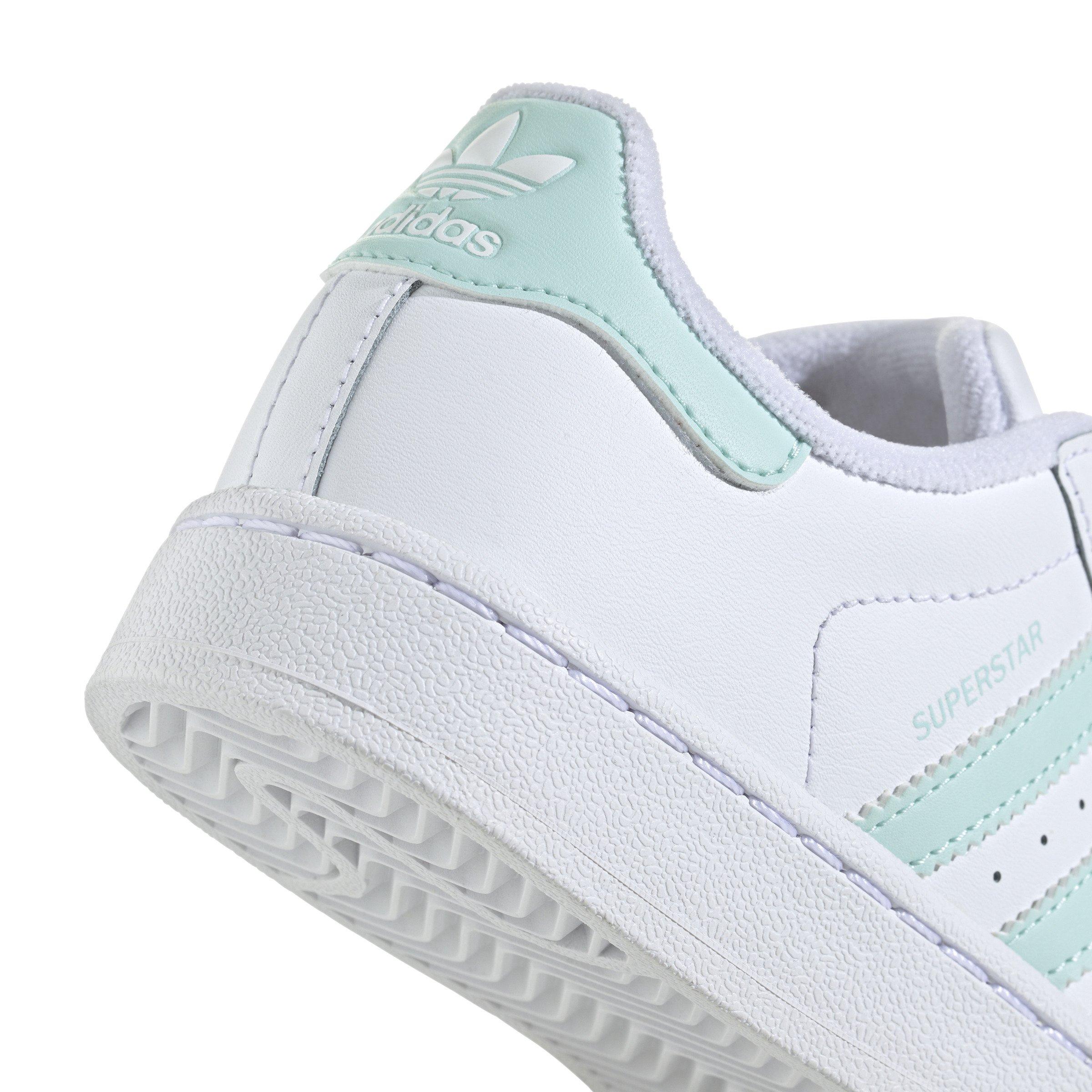 adidas Originals Superstar II Preschool Boys' "Ftwr White/Semi Flash Aqua/Semi Flash Aqua" Shoe