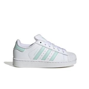 adidas Originals Superstar II "Ftwr White/Semi Flash Aqua/Semi Flash Aqua" Preschool Boys' Shoe