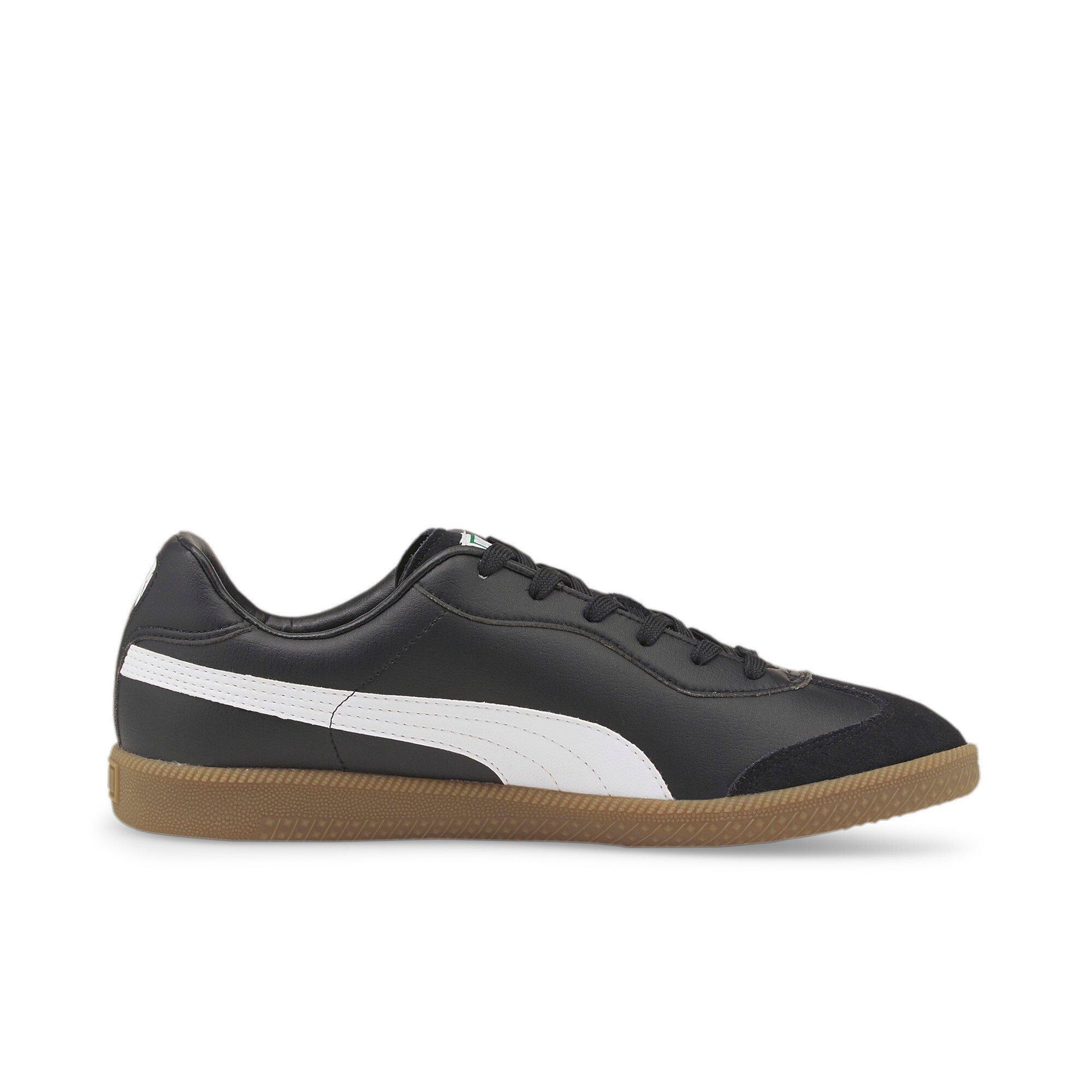 PUMA King 21 IT Indoor Soccer "Black/White" Unisex Soccer Shoe - BLACK/WHITE Thumbnail View 1
