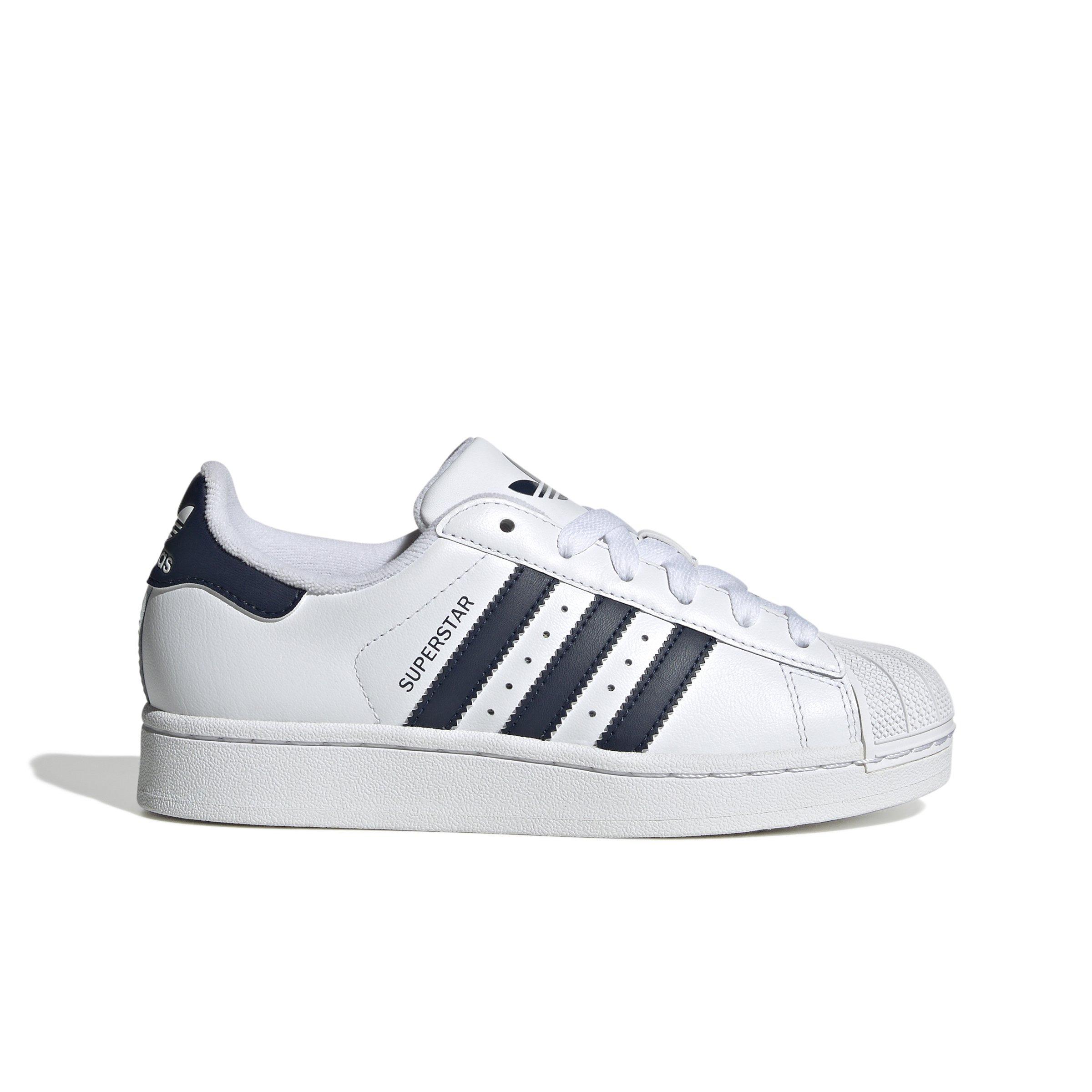 adidas Originals Superstar II "Ftwr White/Collegiate Navy/Collegiate Navy" Grade School Boys' Shoe - WHITE/NAVY/NAVY Thumbnail View 1