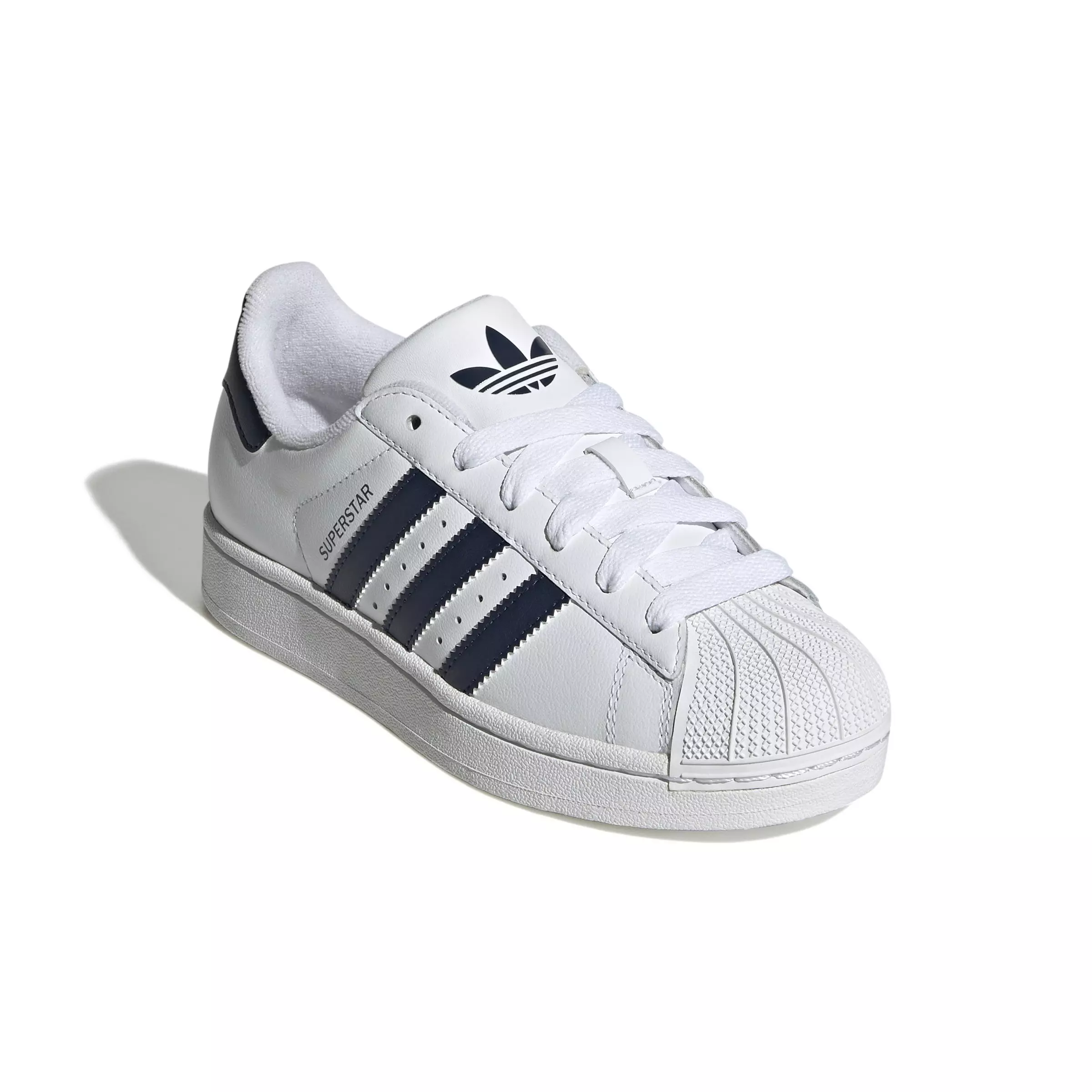 adidas Originals Superstar II "Ftwr White/Collegiate Navy/Collegiate Navy" Grade School Boys' Shoe - WHITE/NAVY/NAVY