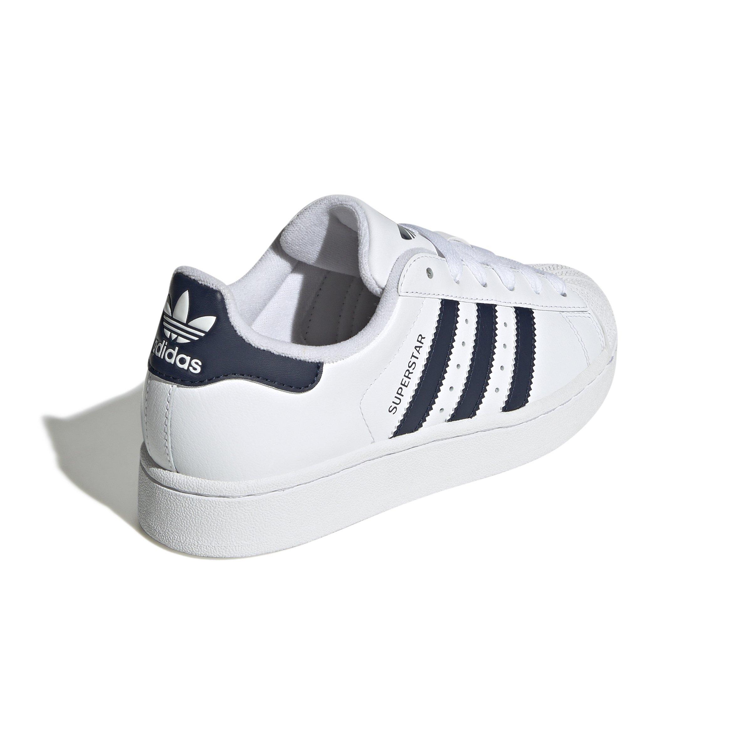 adidas Originals Superstar II "Ftwr White/Collegiate Navy/Collegiate Navy" Grade School Boys' Shoe - WHITE/NAVY/NAVY Thumbnail View 4
