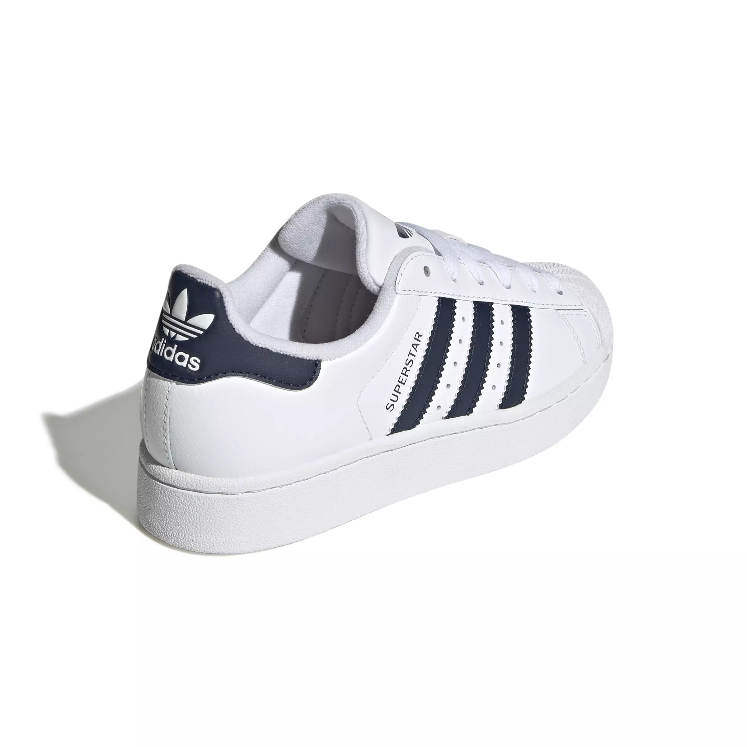 adidas Originals Superstar II "Ftwr White/Collegiate Navy/Collegiate Navy" Grade School Boys' Shoe - WHITE/NAVY/NAVY