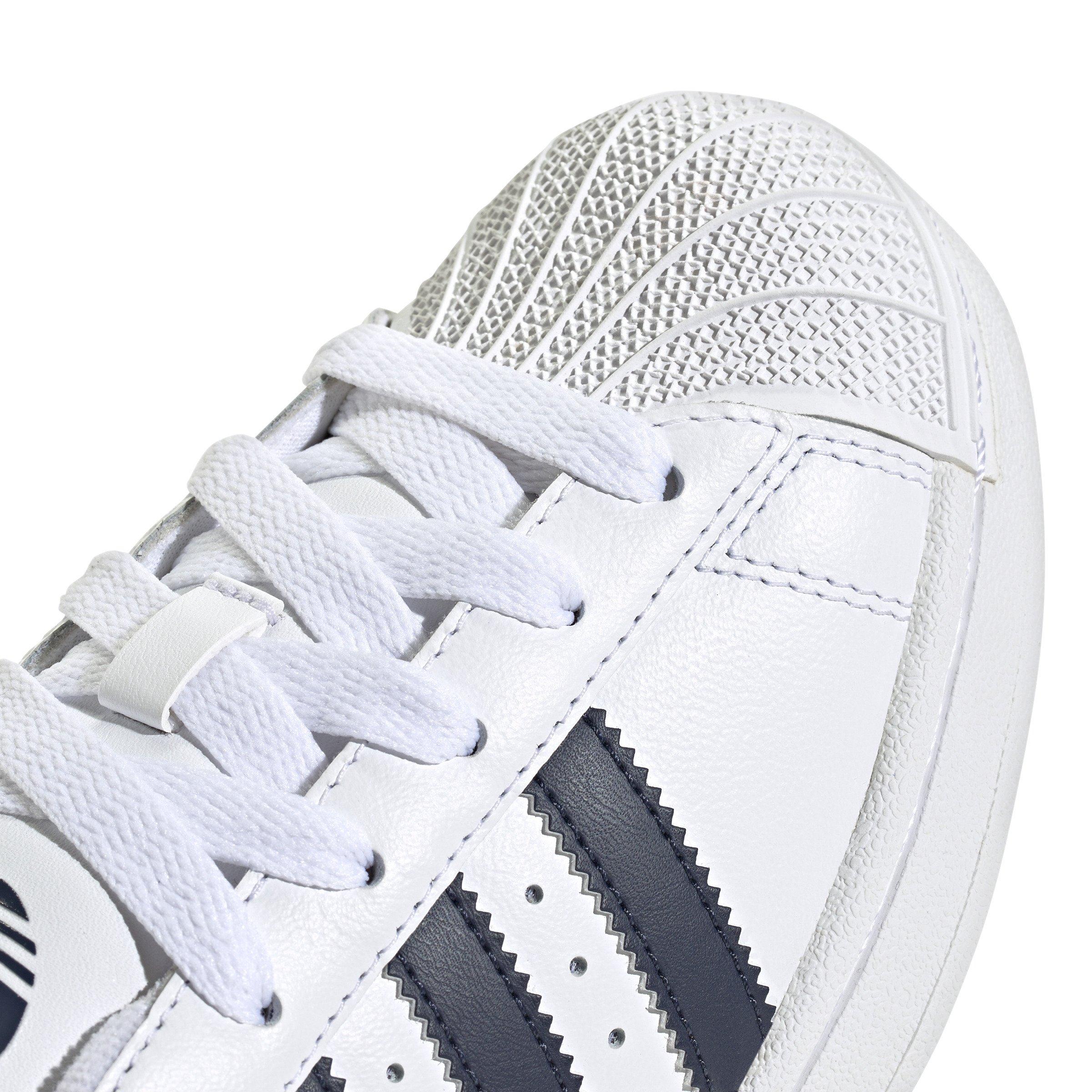 adidas Originals Superstar II "Ftwr White/Collegiate Navy/Collegiate Navy" Grade School Boys' Shoe - WHITE/NAVY/NAVY Thumbnail View 7