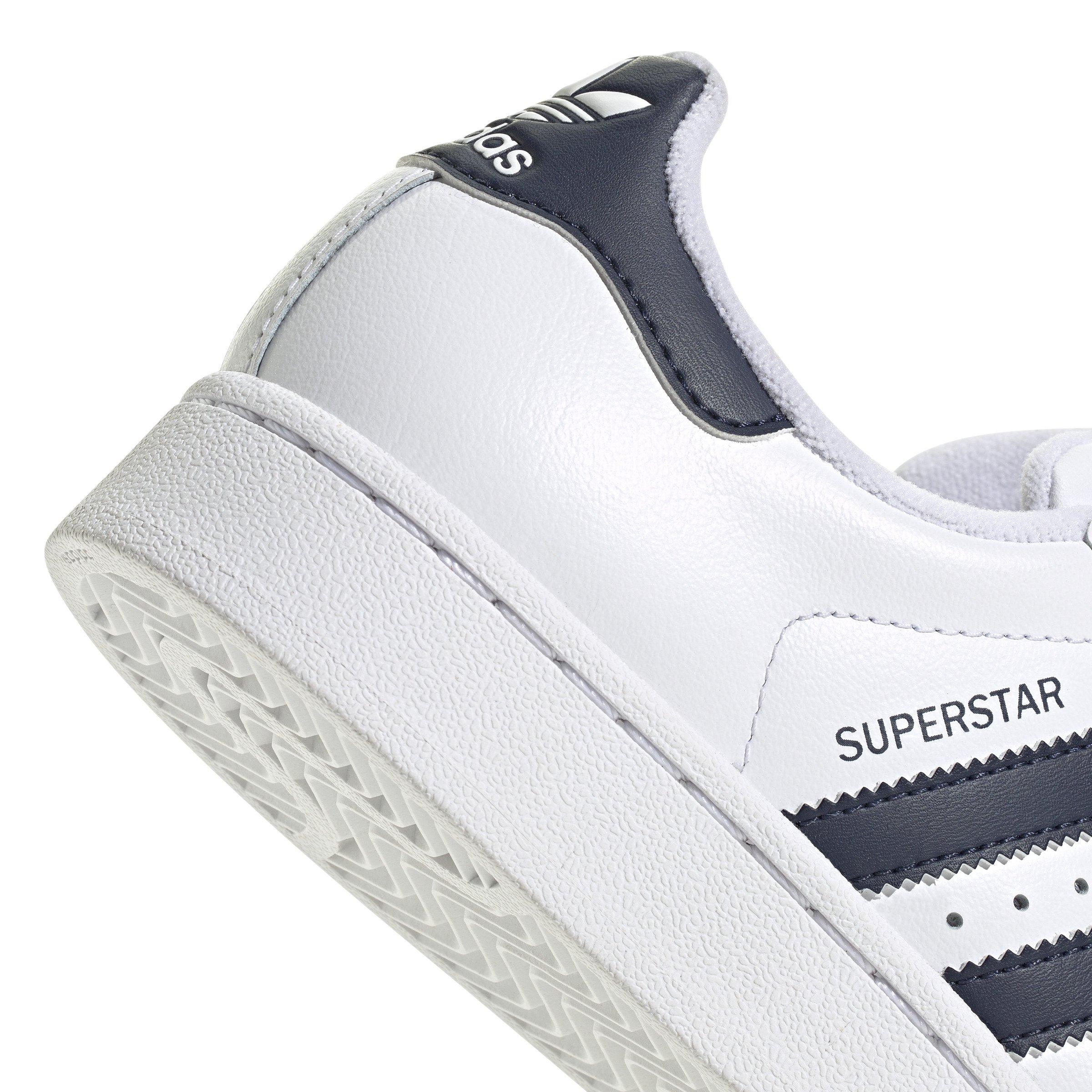 adidas Originals Superstar II "Ftwr White/Collegiate Navy/Collegiate Navy" Grade School Boys' Shoe - WHITE/NAVY/NAVY Thumbnail View 8