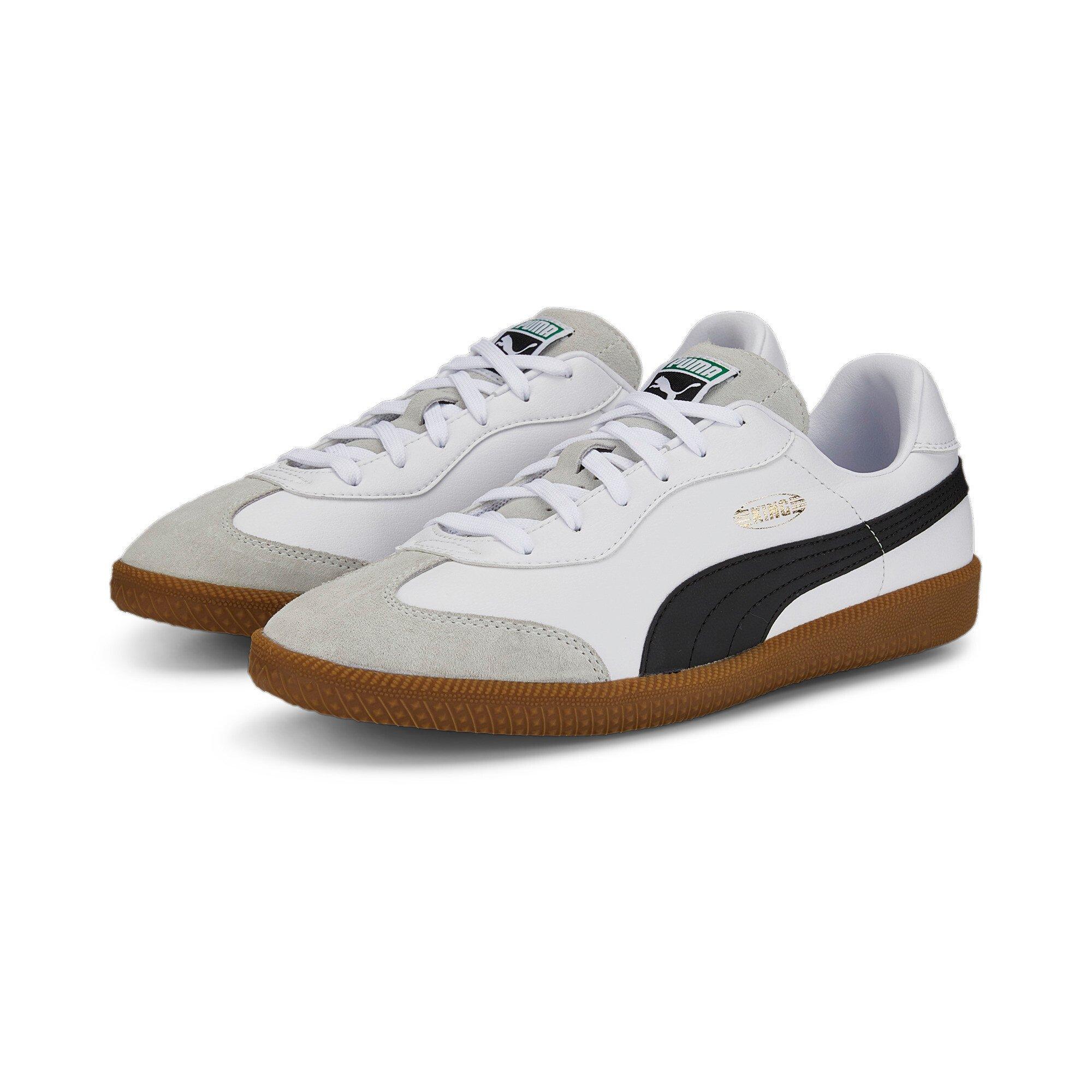 PUMA King 21 IT Indoor Soccer "White/Black" Unisex Soccer Shoe - WHITE/BLACK Thumbnail View 3