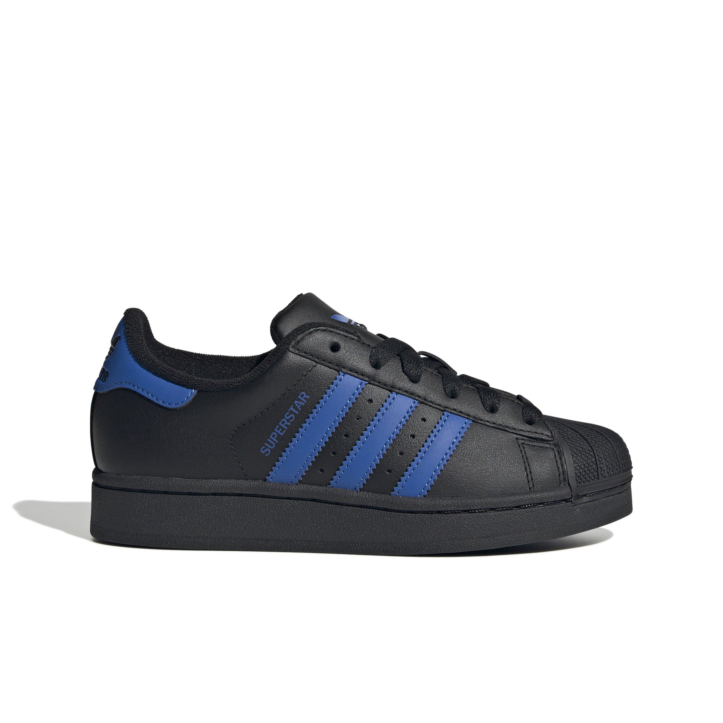 adidas Originals Superstar II "Core Black/Blue/Core Black" Grade School Boys' Shoe - BLACK/BLUE/BLACK Thumbnail View 1