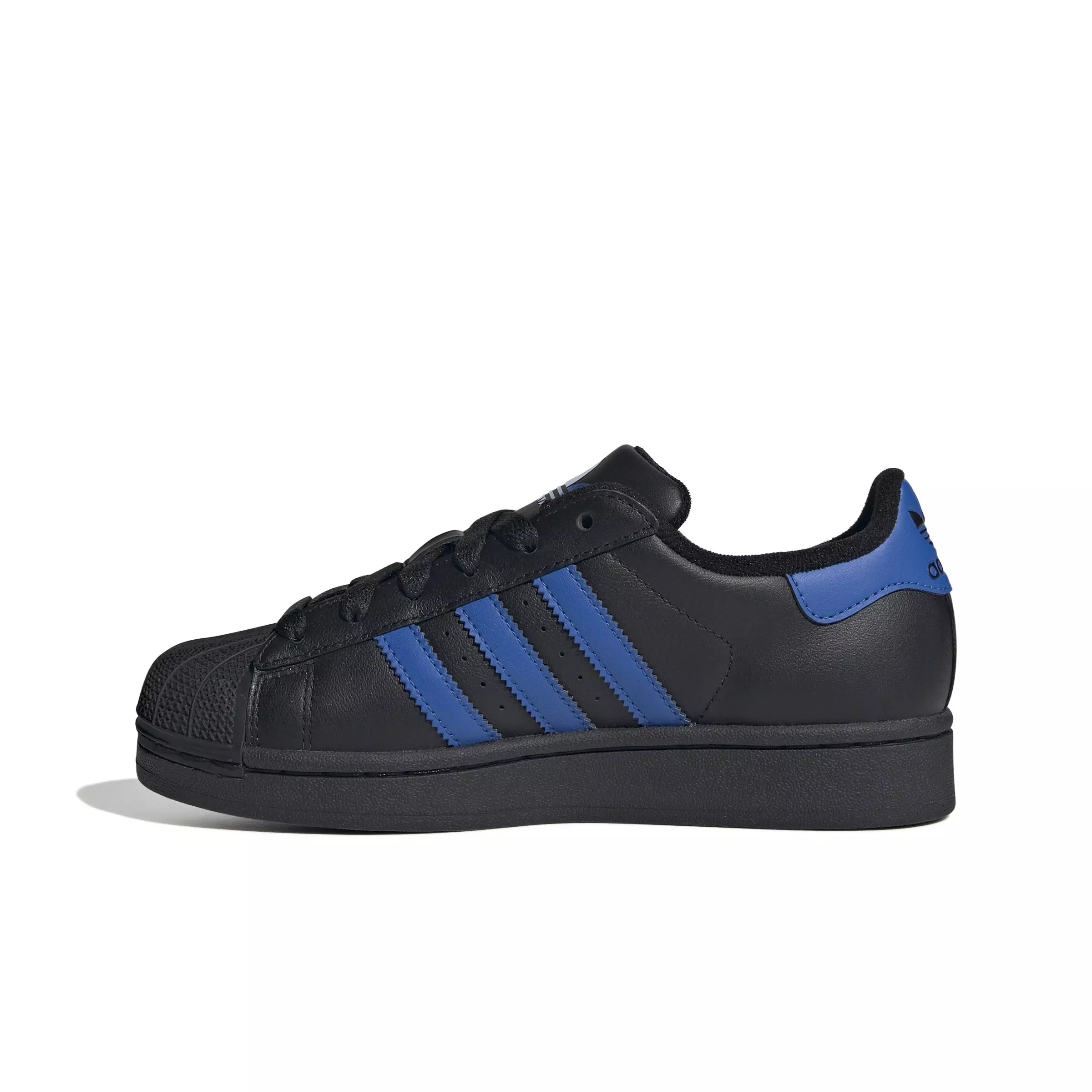 adidas Originals Superstar II "Core Black/Blue/Core Black" Grade School Boys' Shoe - BLACK/BLUE/BLACK