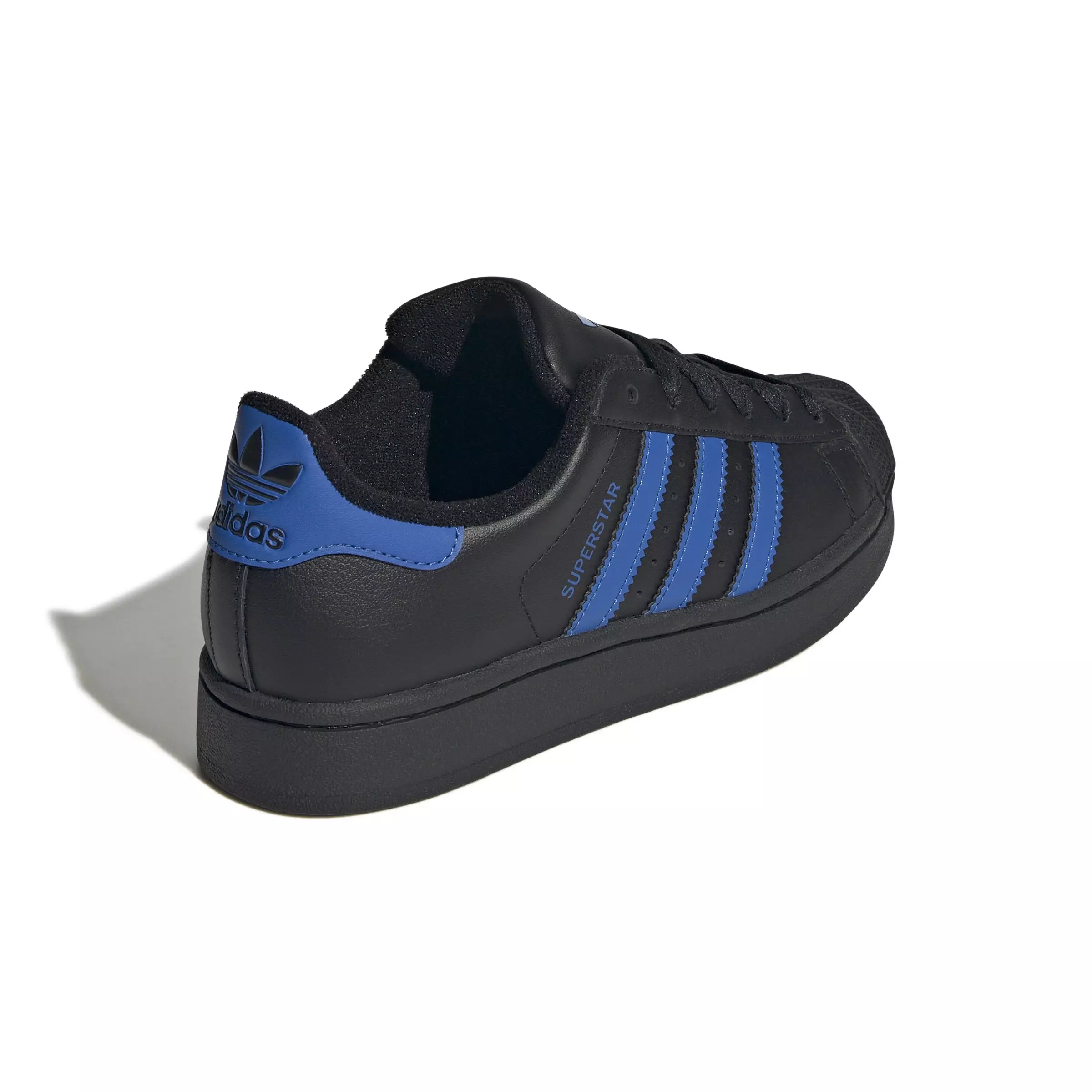 adidas Originals Superstar II "Core Black/Blue/Core Black" Grade School Boys' Shoe - BLACK/BLUE/BLACK