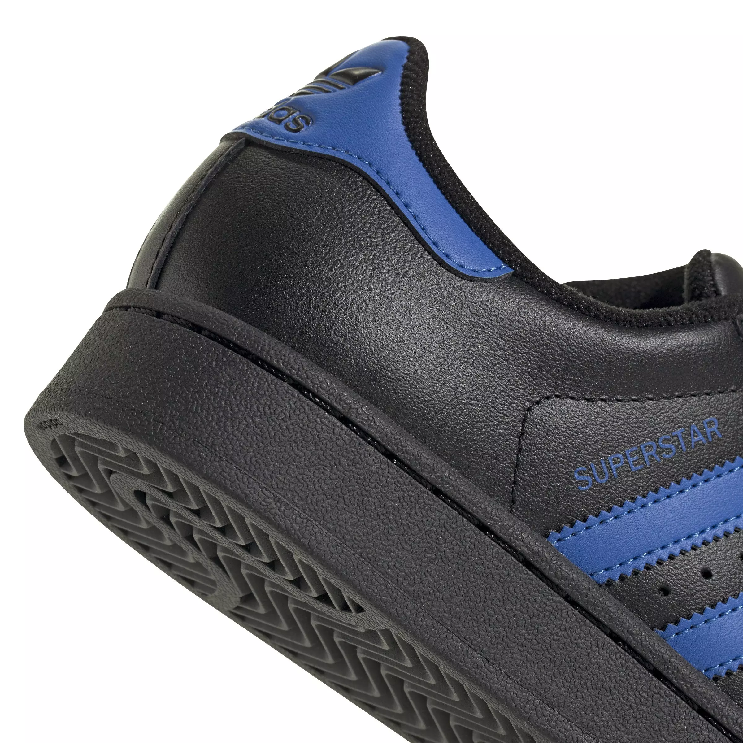 adidas Originals Superstar II "Core Black/Blue/Core Black" Grade School Boys' Shoe - BLACK/BLUE/BLACK