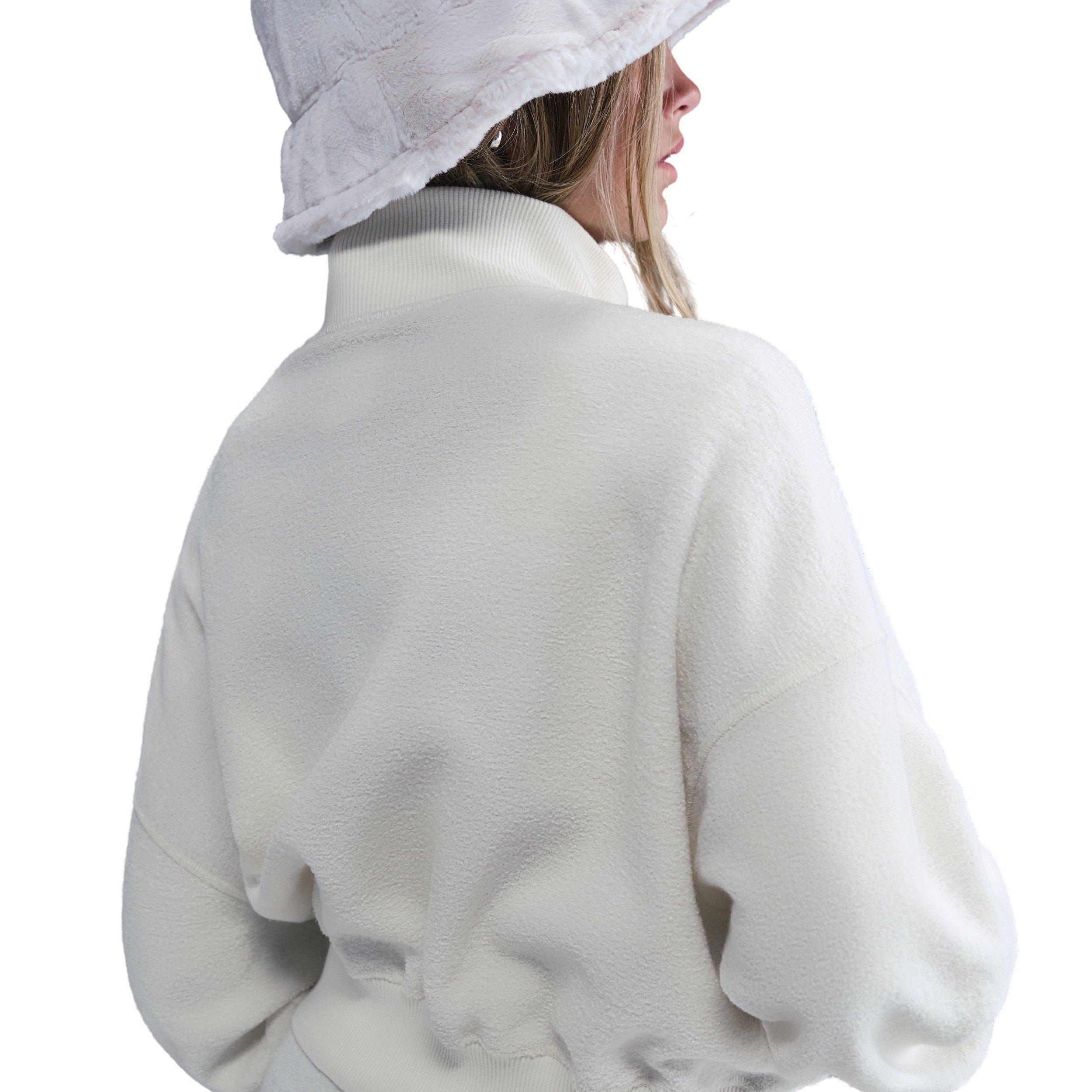 Nike Big Girls' Sportswear Long-Sleeve Fleece Cozy Top 2 - Pearl - PEARL Thumbnail View 2