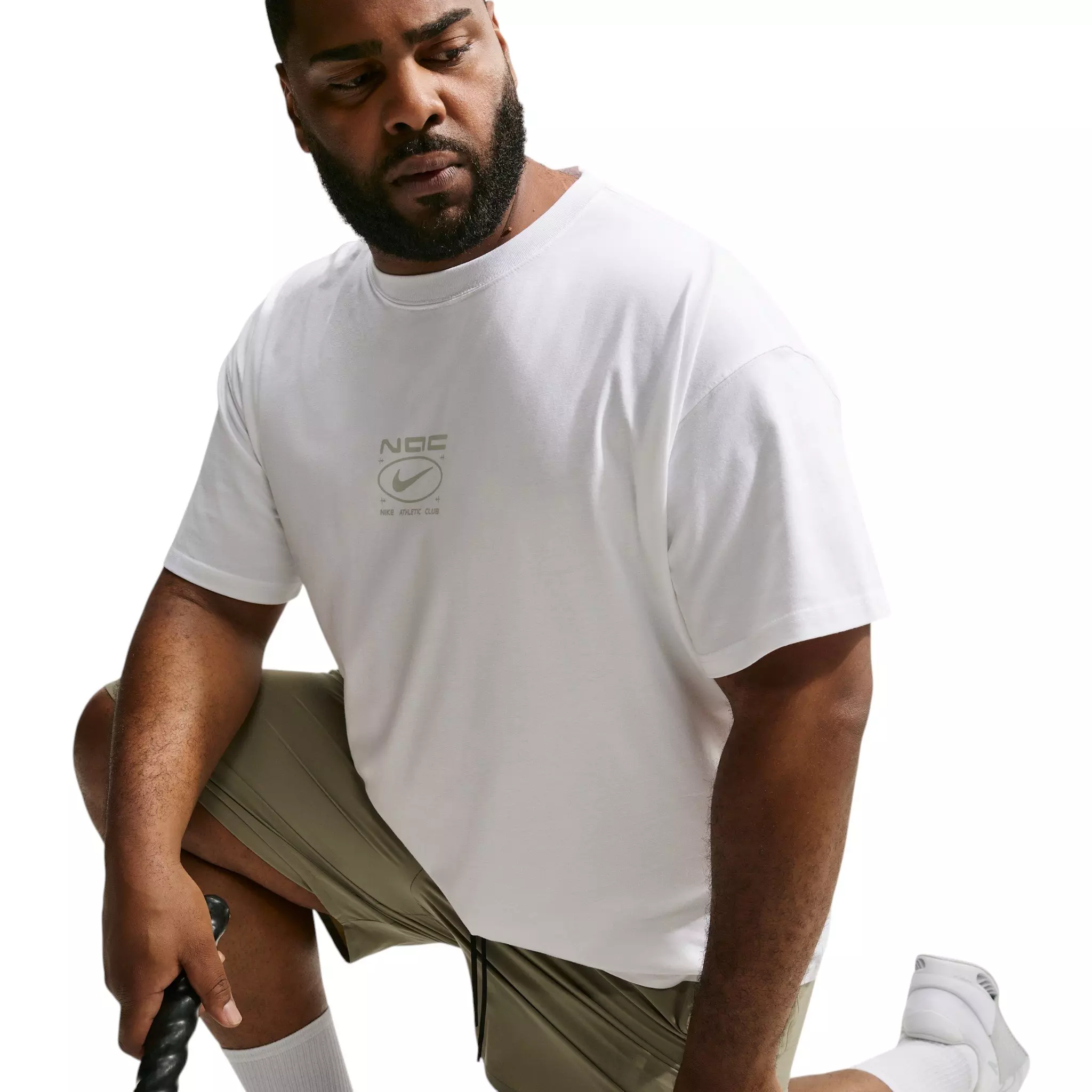 Nike Men's N.A.C. Logo T-Shirt - WHITE