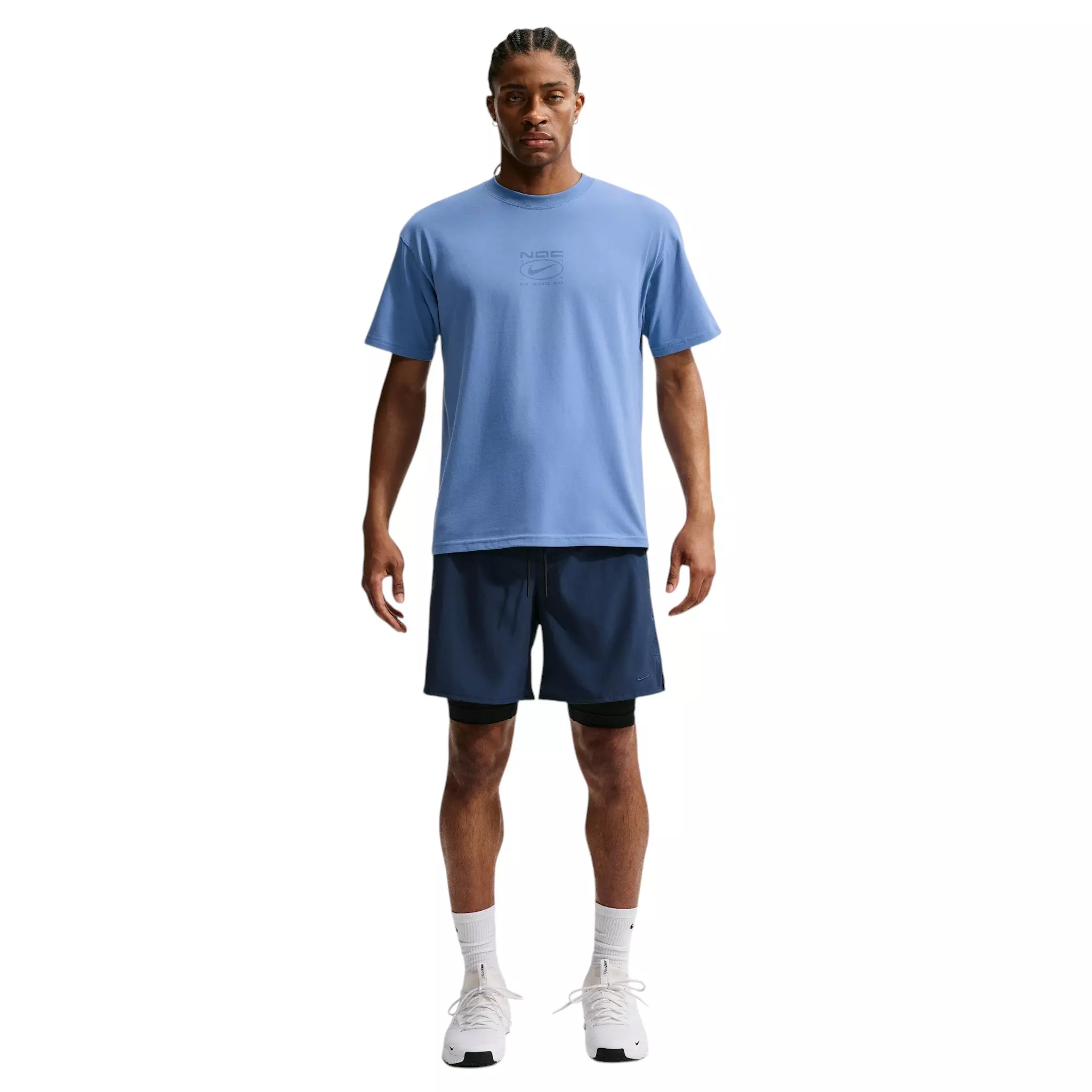 Nike Men's N.A.C. Logo T-Shirt - BLUE